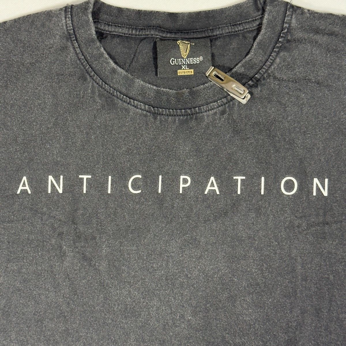 Vintage Vintage Guinness Anticipation Turtle Tee Faded Black XL Size US XL / EU 56 / 4 - 2 Thumbnail