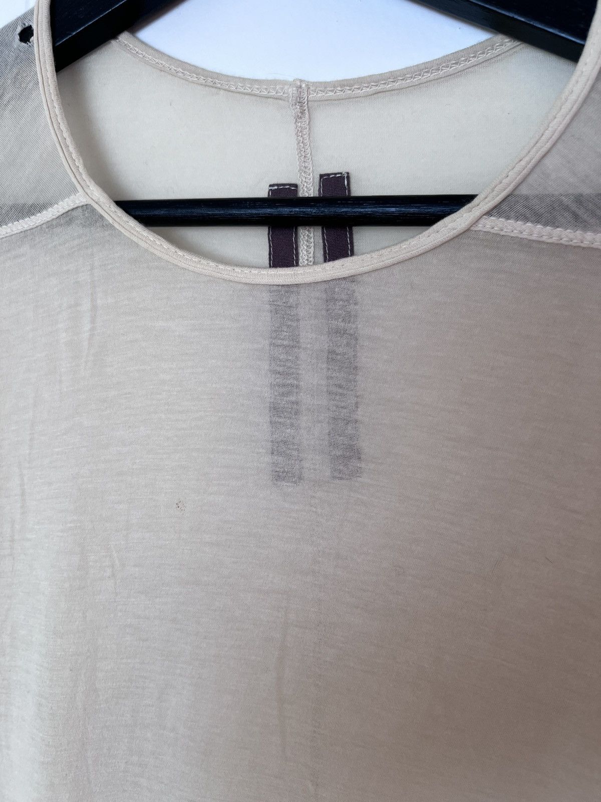 Rick Owens Drkshdw Rick Owens Bone Tee Size US M / EU 48-50 / 2 - 3 Thumbnail