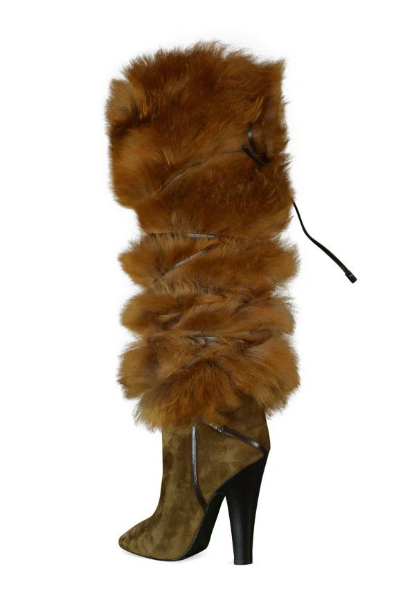 Saint Laurent Paris o1bcso1str0125 Jokull Boots In Suede in Brown Size US 6 / IT 36 - 2 Thumbnail