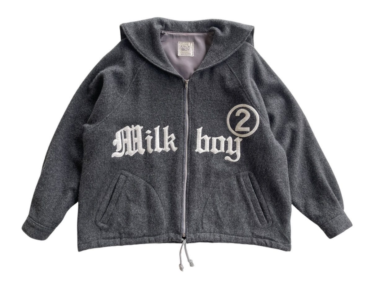 Japanese Brand 90s Milk Boy Japan Wool Jacket Size US L / EU 52-54 / 3 - 3 Thumbnail