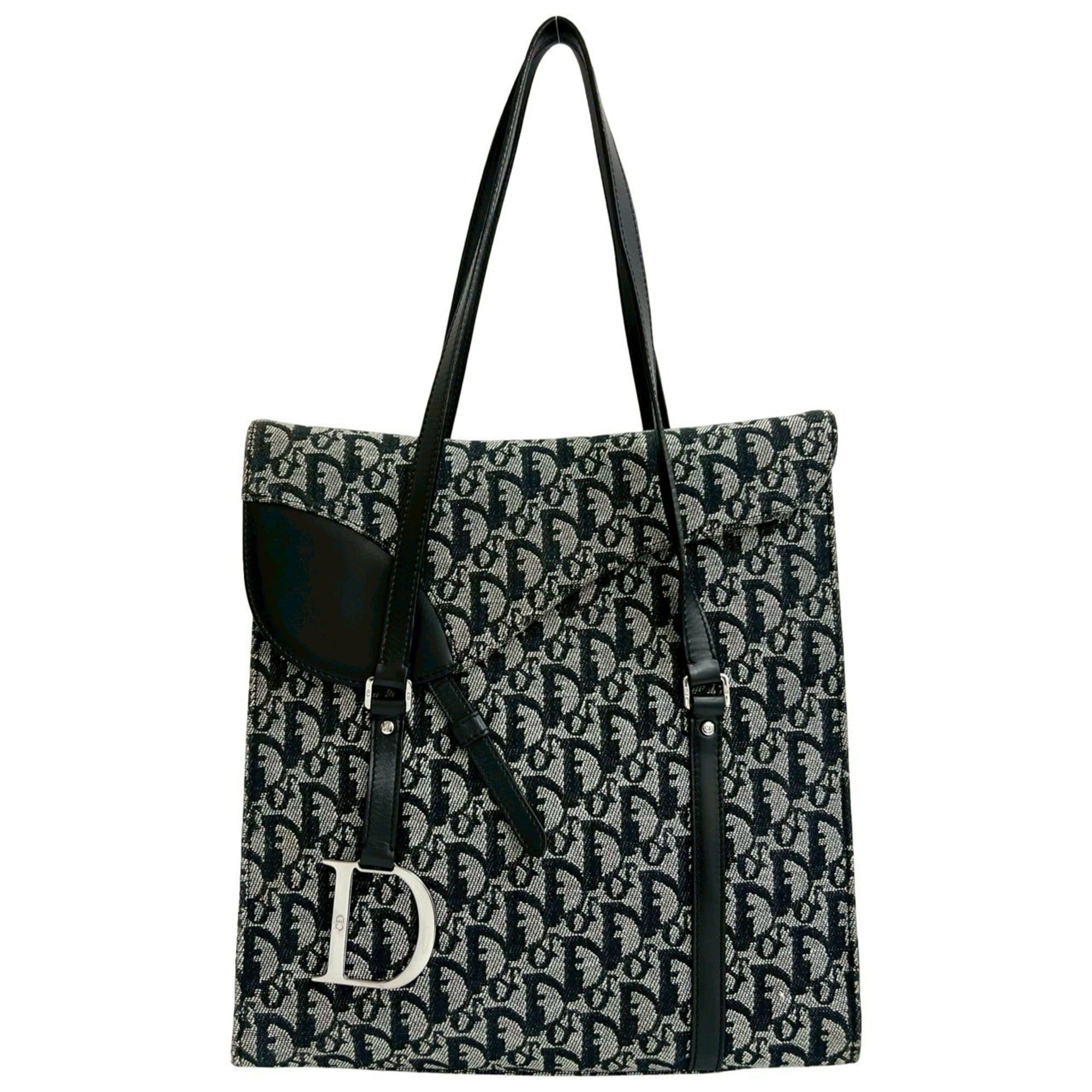 Dior Christian Dior Dior Trotter Logo D Metal Fittings Bag Handbag 