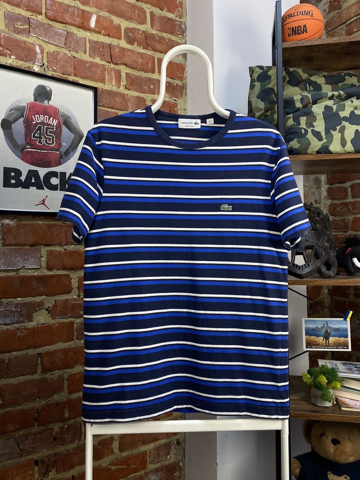 Lacoste Lacoste Striped T-Shirt Size US S / EU 44-46 / 1 - 1 Thumbnail