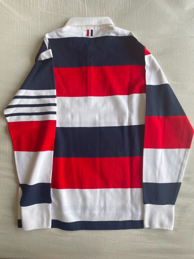 Thom Browne Thom Browne Full cotton long-sleeve POLO shirt Size US L / EU 52-54 / 3 - 8 Thumbnail