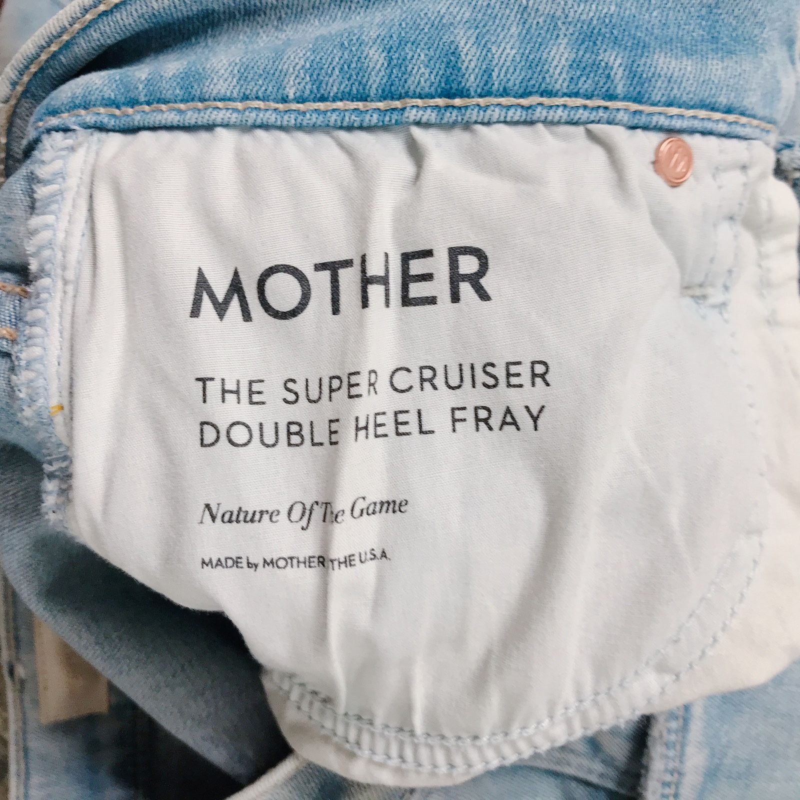 MOTHER MOTHER The Super Cruiser Double Heel Fray Flare Jeans Size 27" / US 4 / IT 40 - 6 Thumbnail