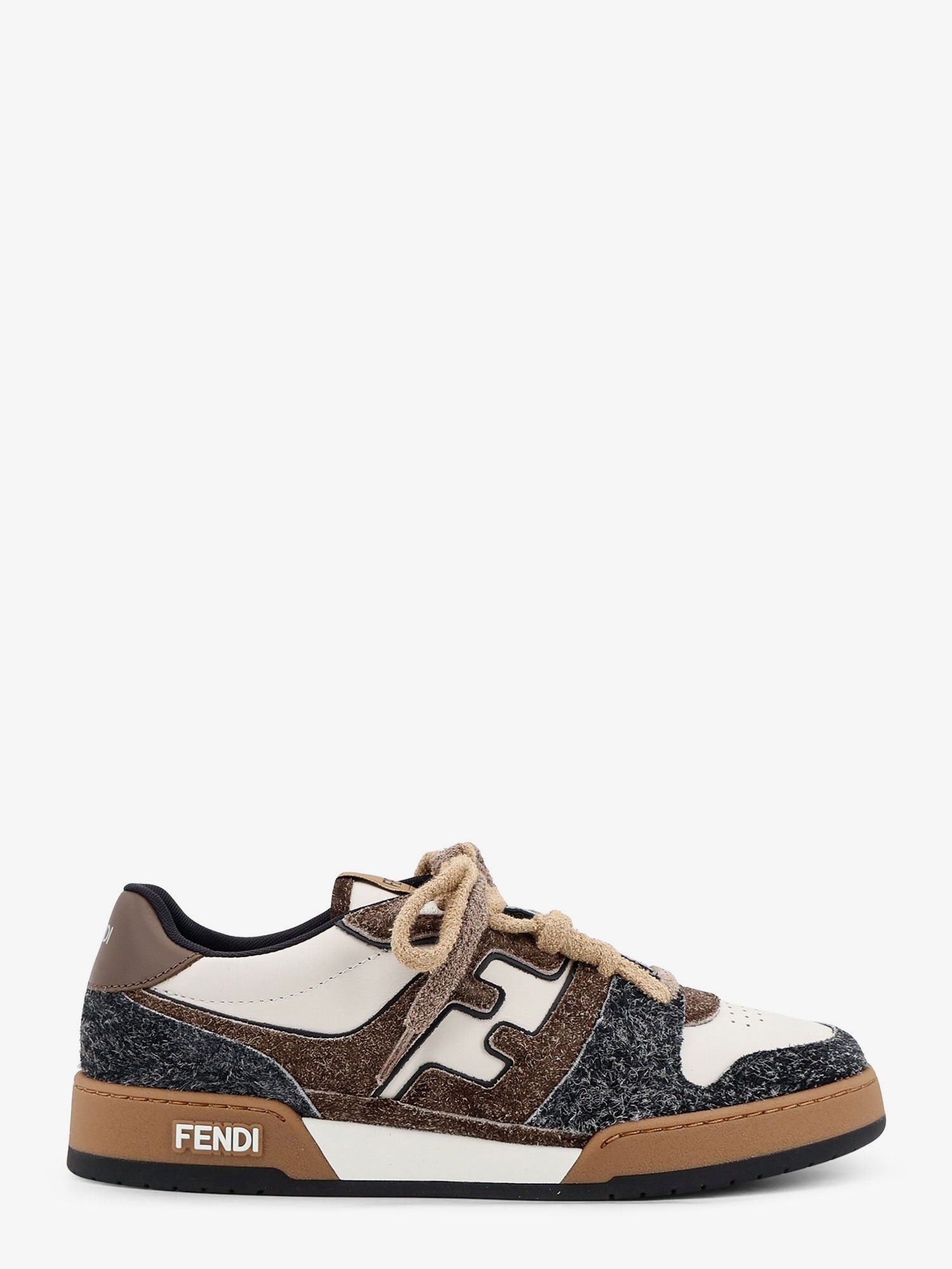 Fendi Fendi Sneakers Fendi Match in pelle bianca e suede marrone UK 7 Men - USA Tariffs Included Size US 8 / EU 41 - 1 Thumbnail