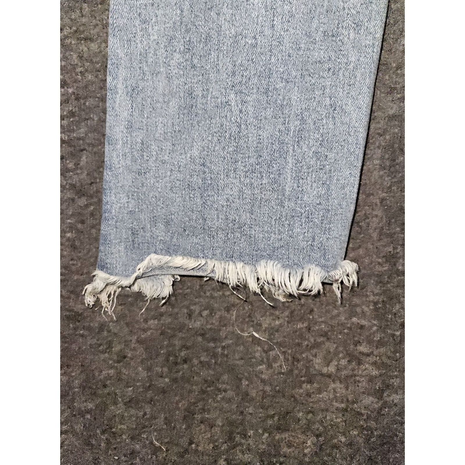 Vintage Hidden Jeans Womens 27 Light Wash Distressed Flare Raw Hem High Rise Stretch Jeans Size 27" / US 4 / IT 40 - 7 Thumbnail