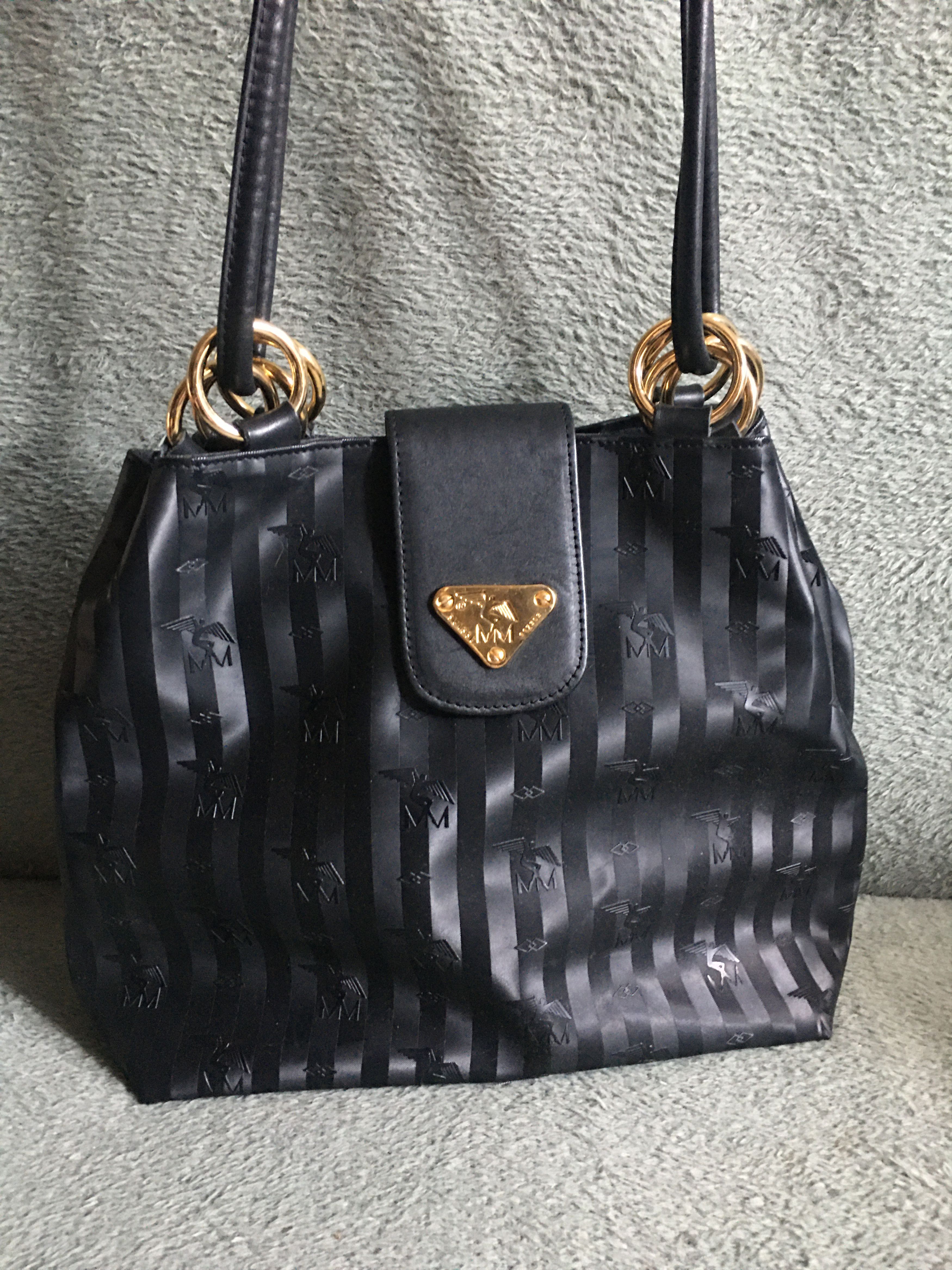 Maison Mollerus Maison Mollerus MM Leather Black Monogram ShoulderBag Size ONE SIZE - 2 Thumbnail