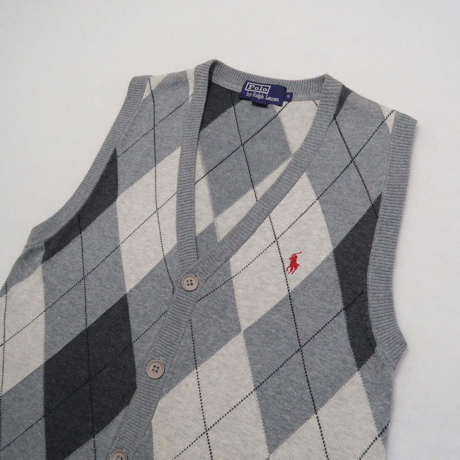 Polo Ralph Lauren VTG POLO RRL RALPH LAUREN ARGYLE RED HORSE Size US S / EU 44-46 / 1 - 3 Thumbnail
