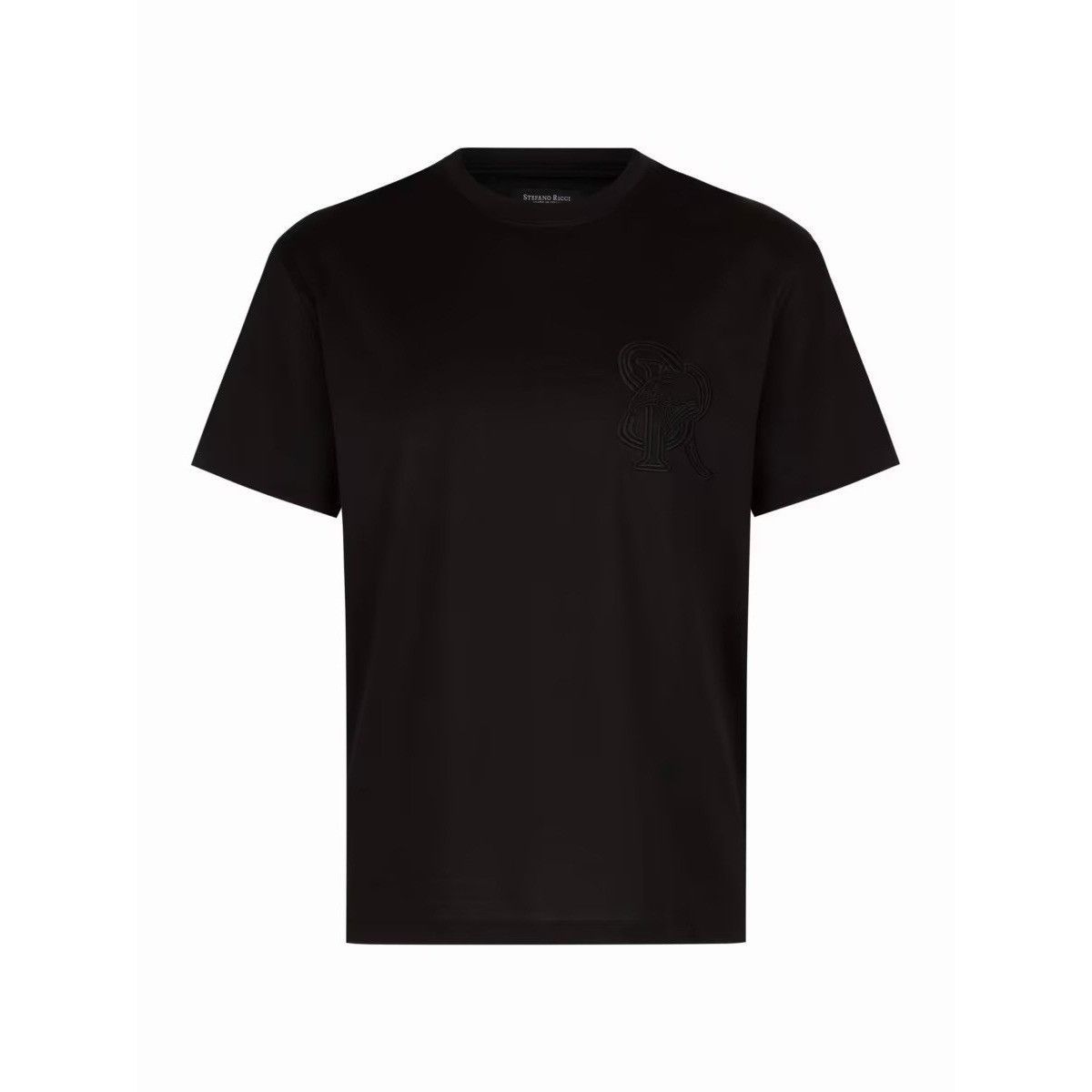 Stefano Ricci NWT Stefano Ricci T-shirt Embroidered SR Logo Size L Black 1 Size US L / EU 52-54 / 3 - 2 Thumbnail