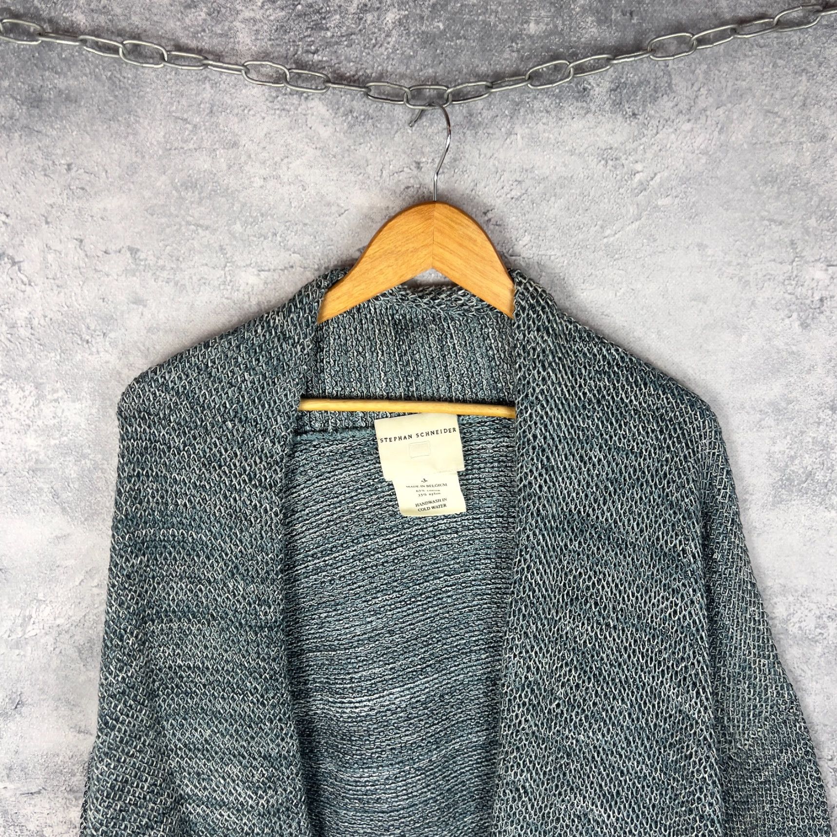 Stephan Schneider Stephan Schneider Cardigan Blue Nylon Unisex Size 3 Sweater Size US S / EU 44-46 / 1 - 2 Thumbnail