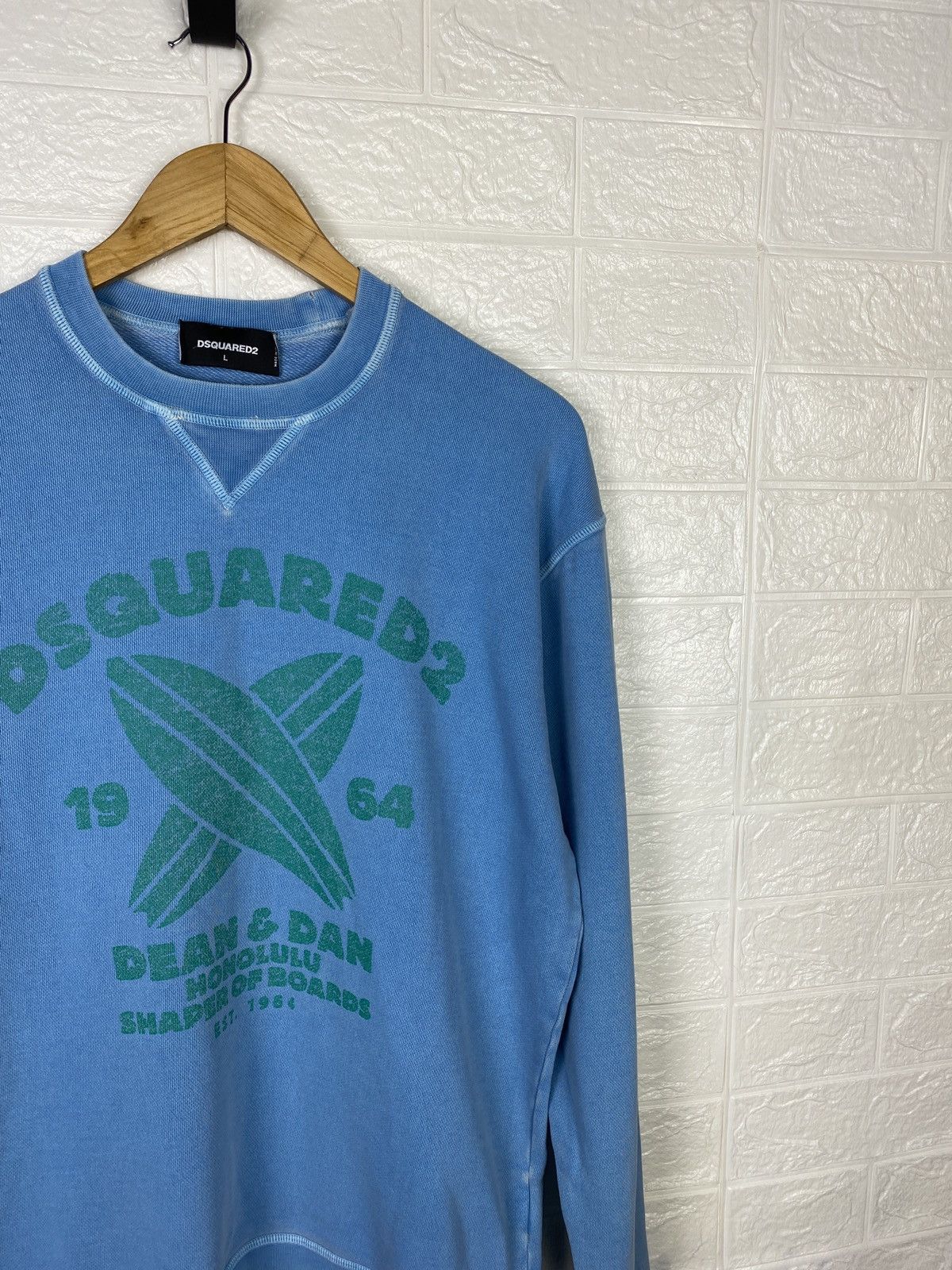 Dsquared2 DSQUARED Sweatshirt Blue Big Logo Size L Size US L / EU 52-54 / 3 - 5 Thumbnail