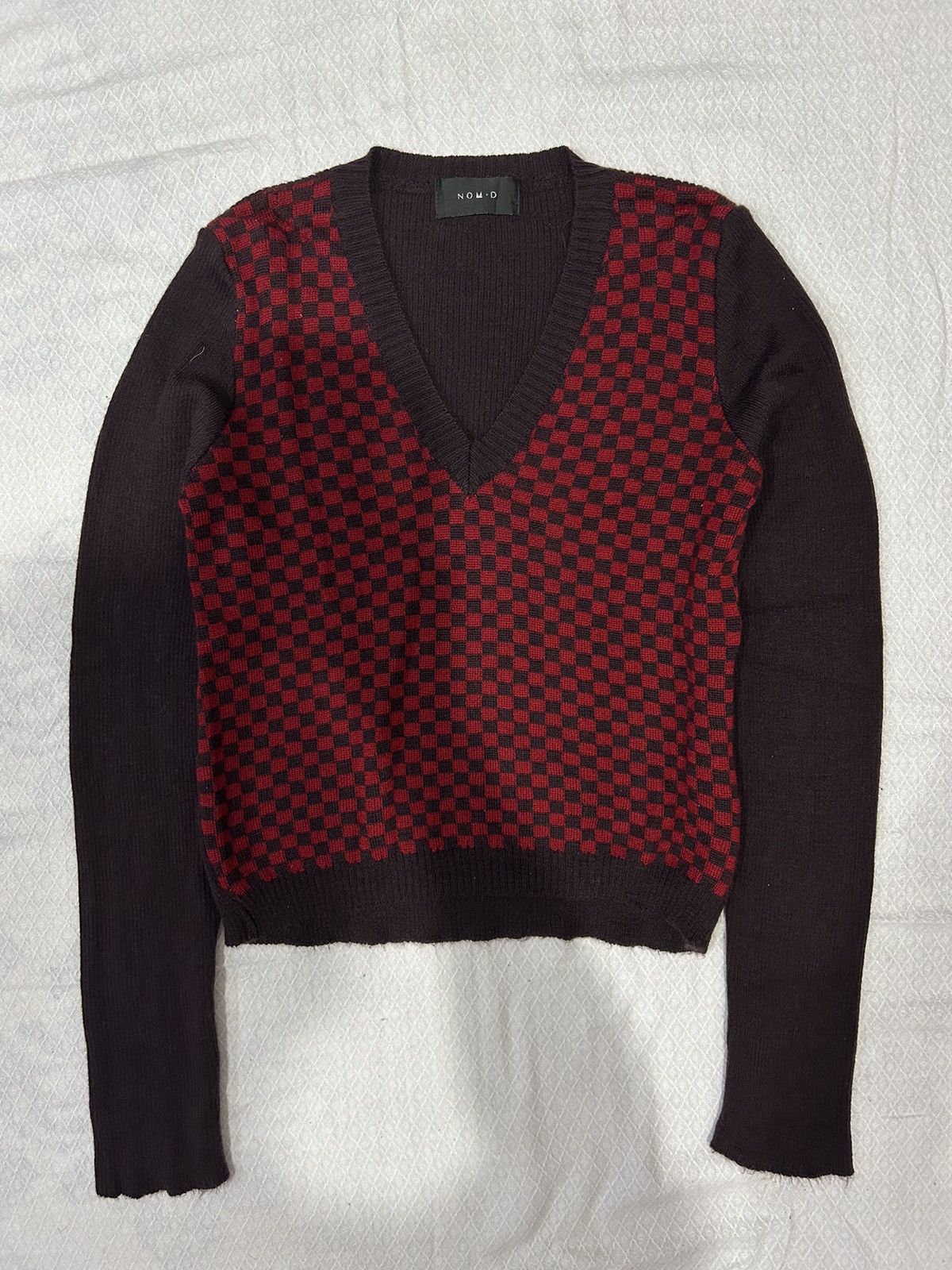 Hysteric Glamour 💸BINDINGOFFER💸NOM.D Plaid Knitted Long Sleeve Size US M / EU 48-50 / 2 - 1 Thumbnail