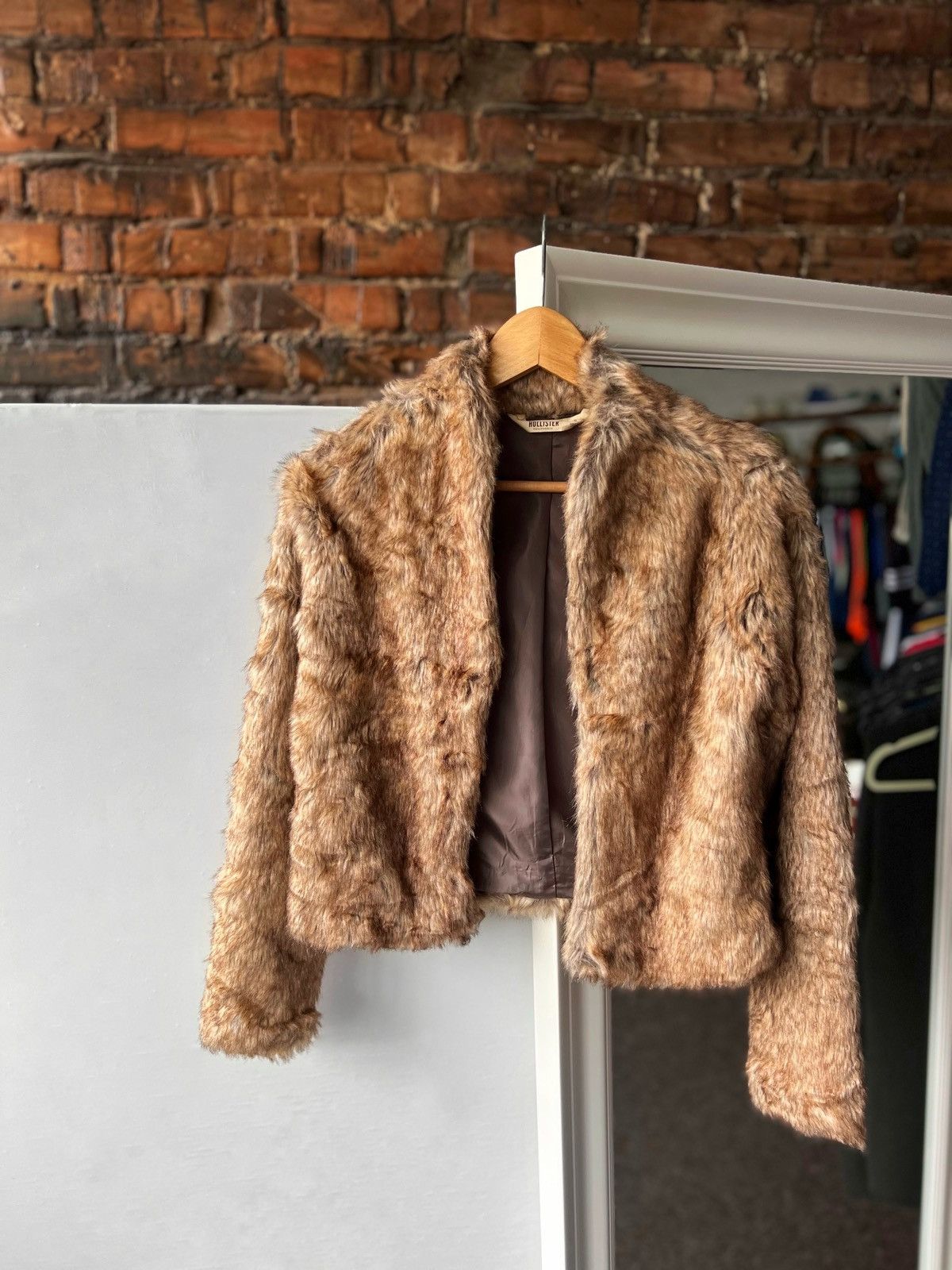 Faux fur hot sale coat hollister