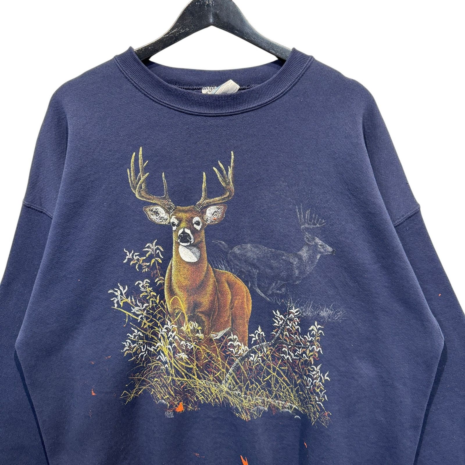 Tultex Vintage Buck Wildlife Crewneck XXL Size US XXL / EU 58 / 5 - 2 Thumbnail