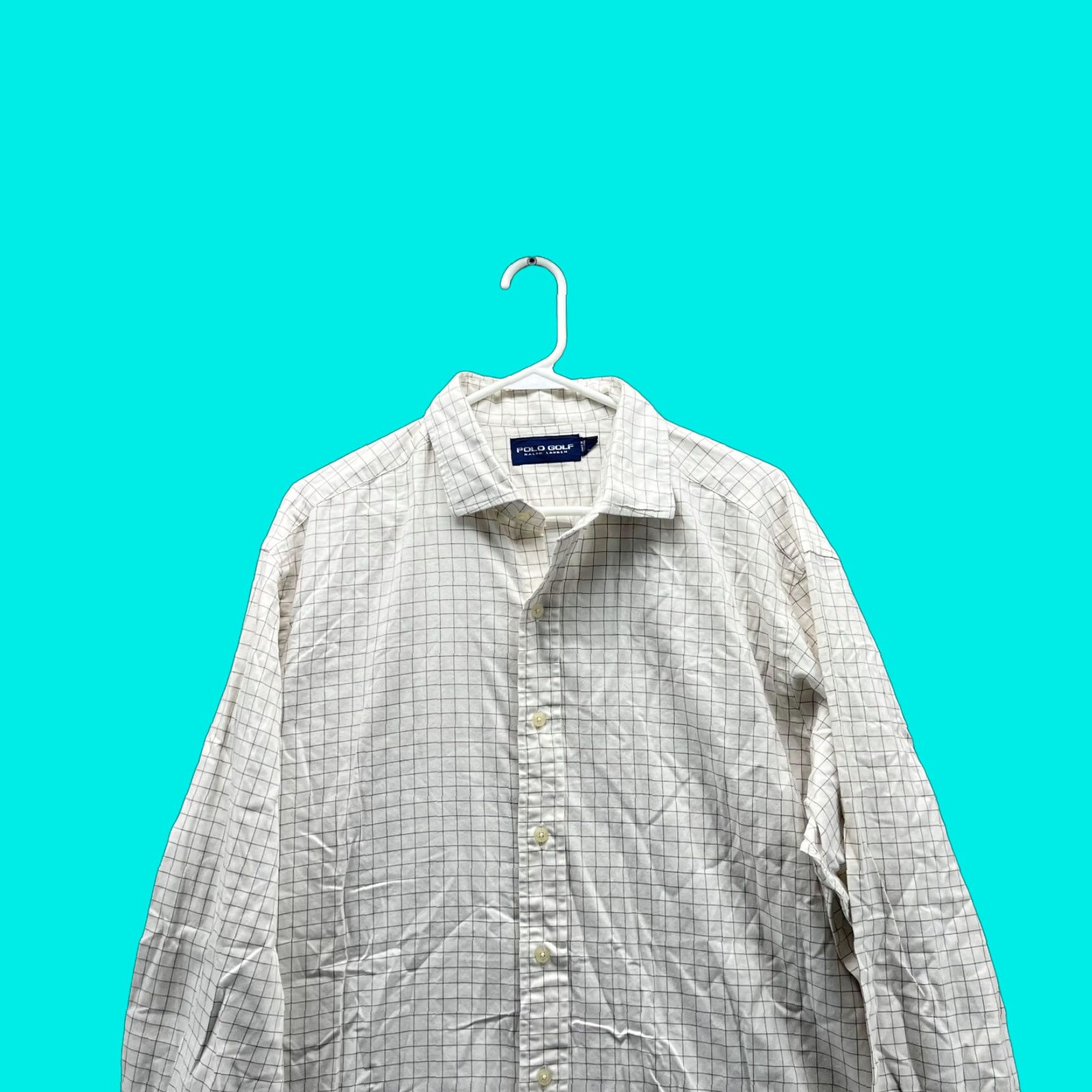 Ralph Lauren Ralph Lauren Golf Shirt Men XL White Button-Down Vintage Knit Cotton Beig­e Casual Everyday Button-Up Size US XL / EU 56 / 4 - 1 Thumbnail