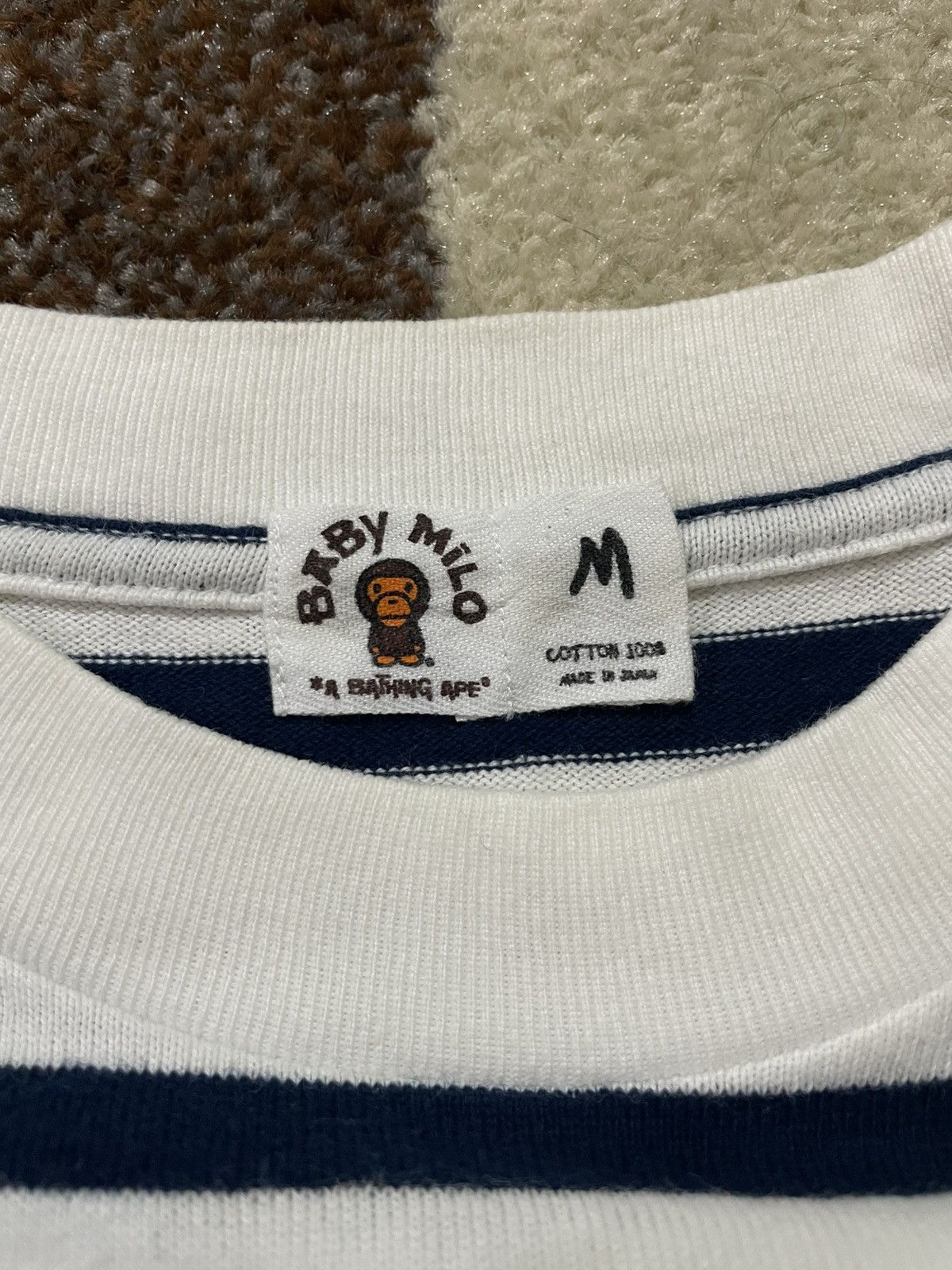 Bape 2005 Bape Baby Milo Striped Tee Size US M / EU 48-50 / 2 - 6 Thumbnail