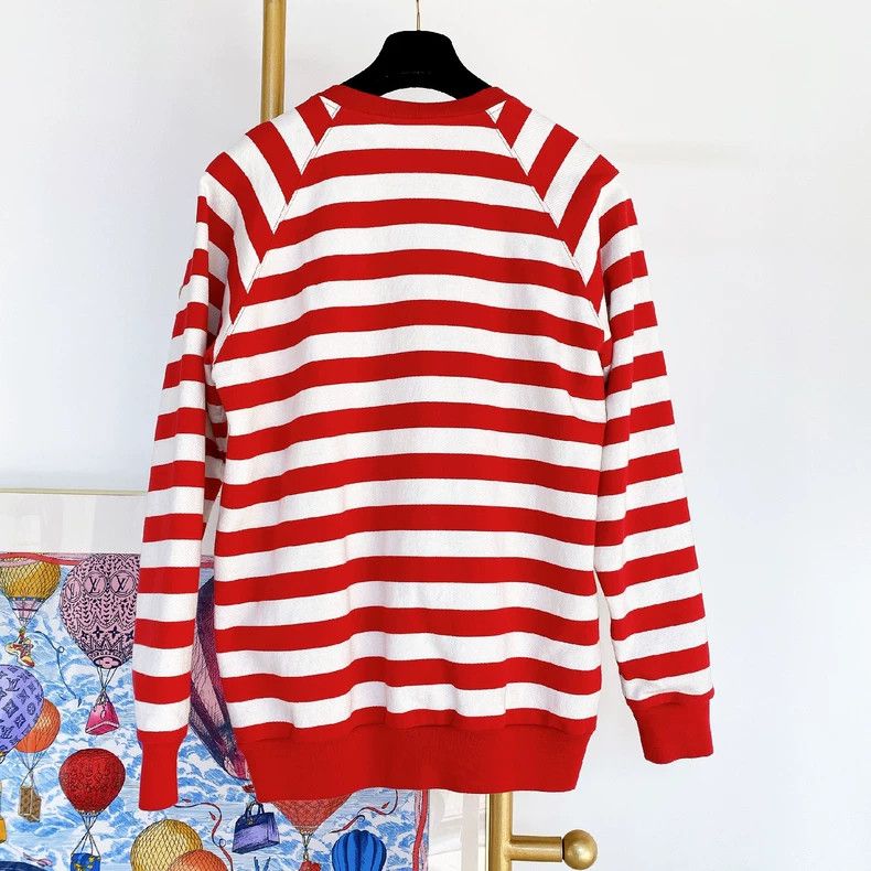 Gucci Gucci Red and white striped baseball jacket 2504-Nextarrow Size XS / US 0-2 / IT 36-38 - 4 Thumbnail