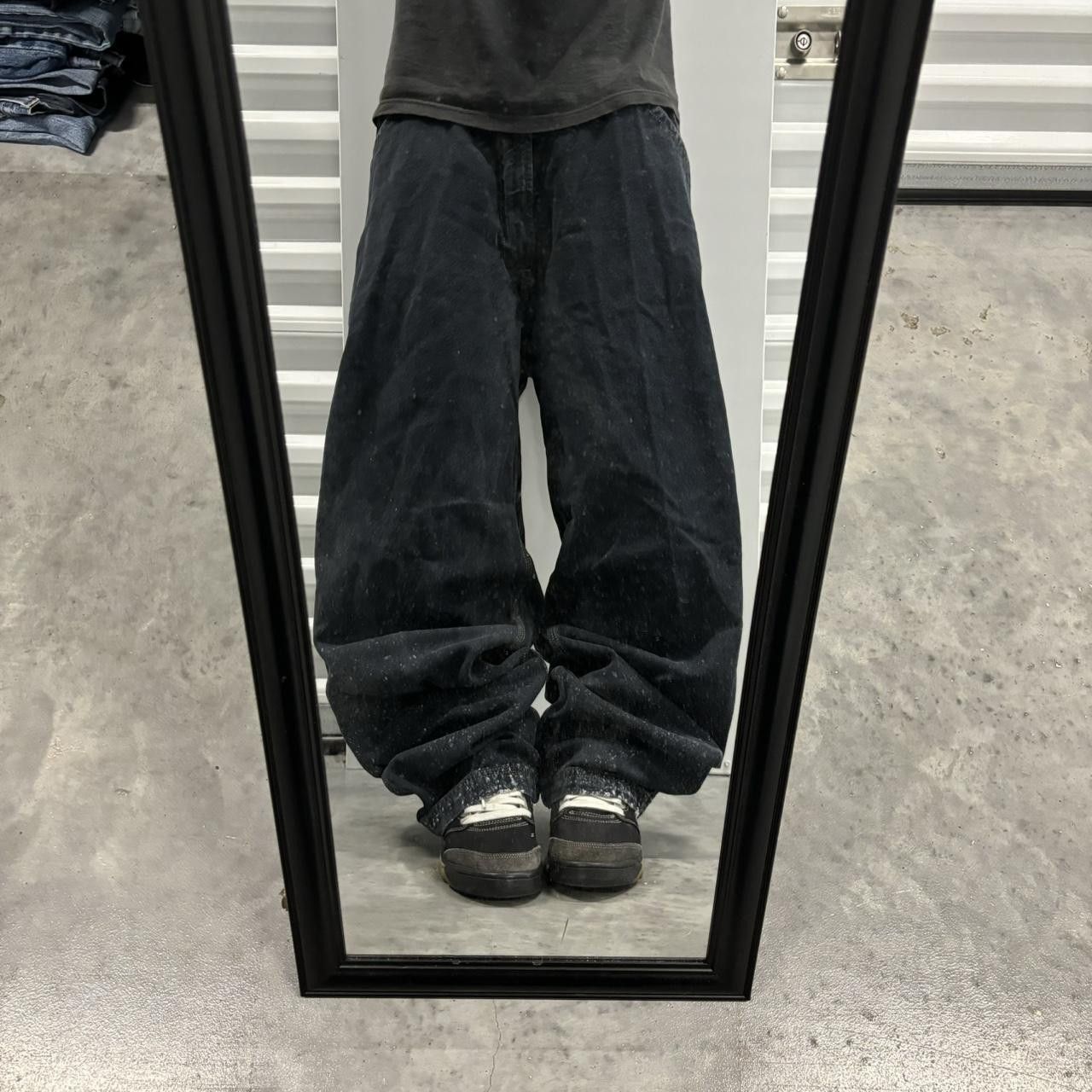 Japanese Brand × Vintage Crazy Vintage Y2K/2000s Baggy Dark Wash Grunge Skater Carpenter Denim Jeans! Size US 36 / EU 52 - 1 Thumbnail