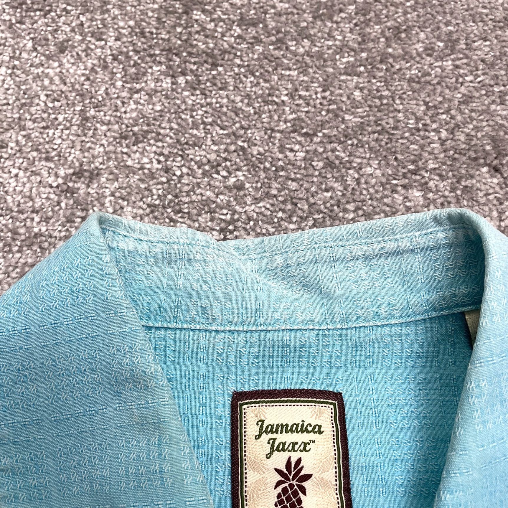 Vintage Jamaica Jaxx Button-Up Shirt Men's Large Blue Short Sleeve Casual Tropical Size US L / EU 52-54 / 3 - 6 Thumbnail