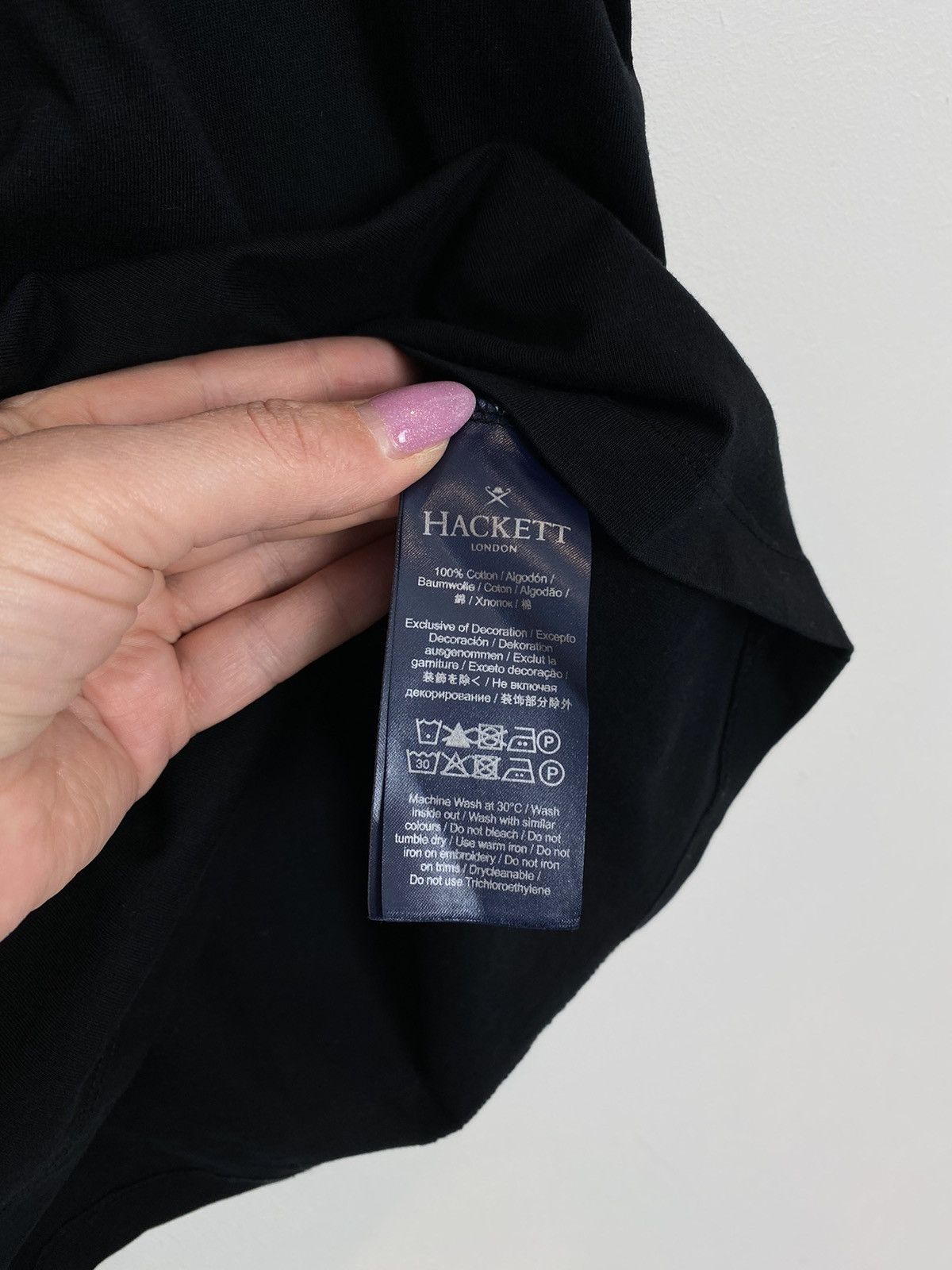 Other Hackett London Logo Tee Black Short Sleeve T-shirt Size L Size US L / EU 52-54 / 3 - 5 Thumbnail