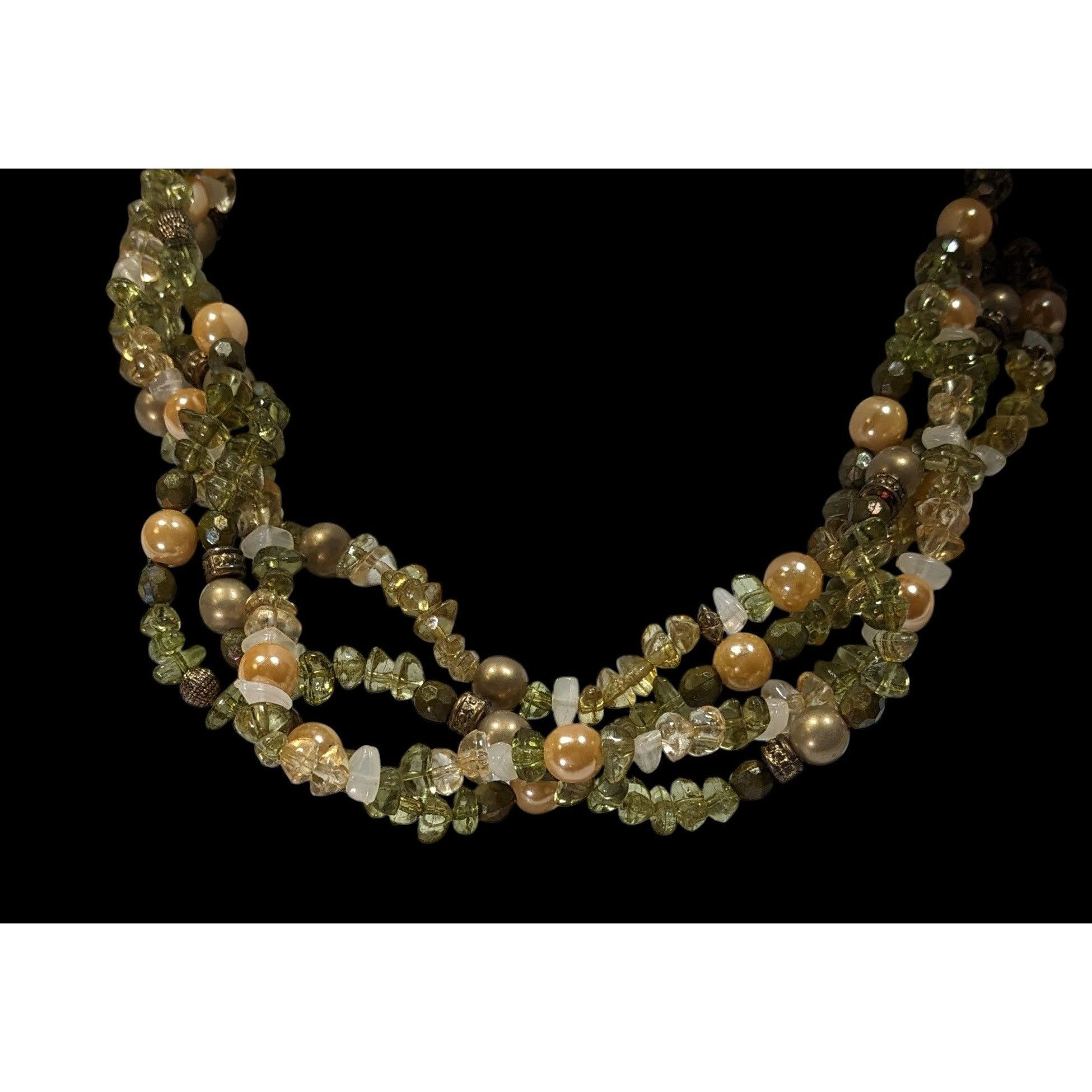 Other Cottagecore Retro Layered Faux Gemstone Chip Necklace Size ONE SIZE - 2 Thumbnail