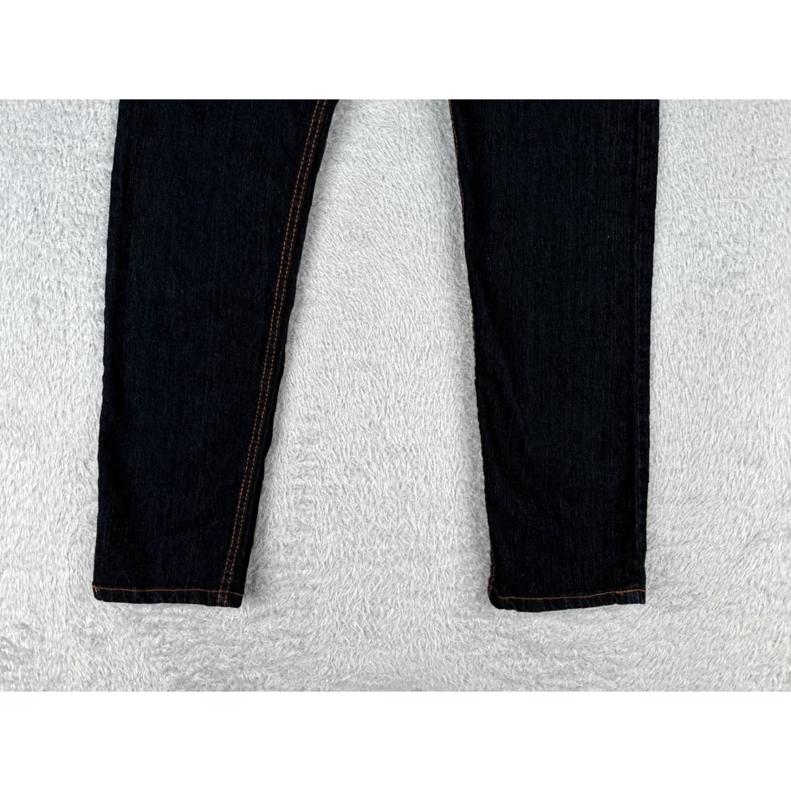 Denime VINTAGE Jeans Women 15 Black Denim Straight Leg Embrodiered Floral Mexico Duuba 32x28 Size 36" / US 14 / IT 50 - 3 Thumbnail
