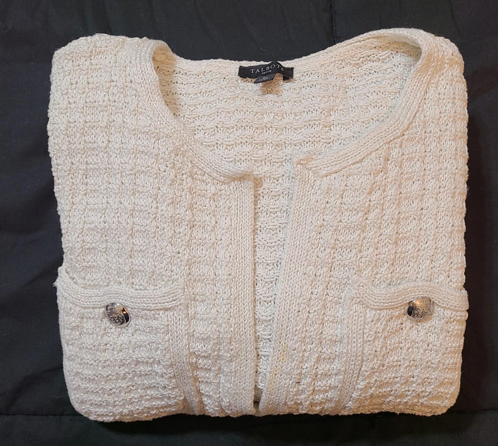 Designer Talbots Textured Knit Coatigan Women's Size SP Oversized Size M / US 6-8 / IT 42-44 - 10 Thumbnail