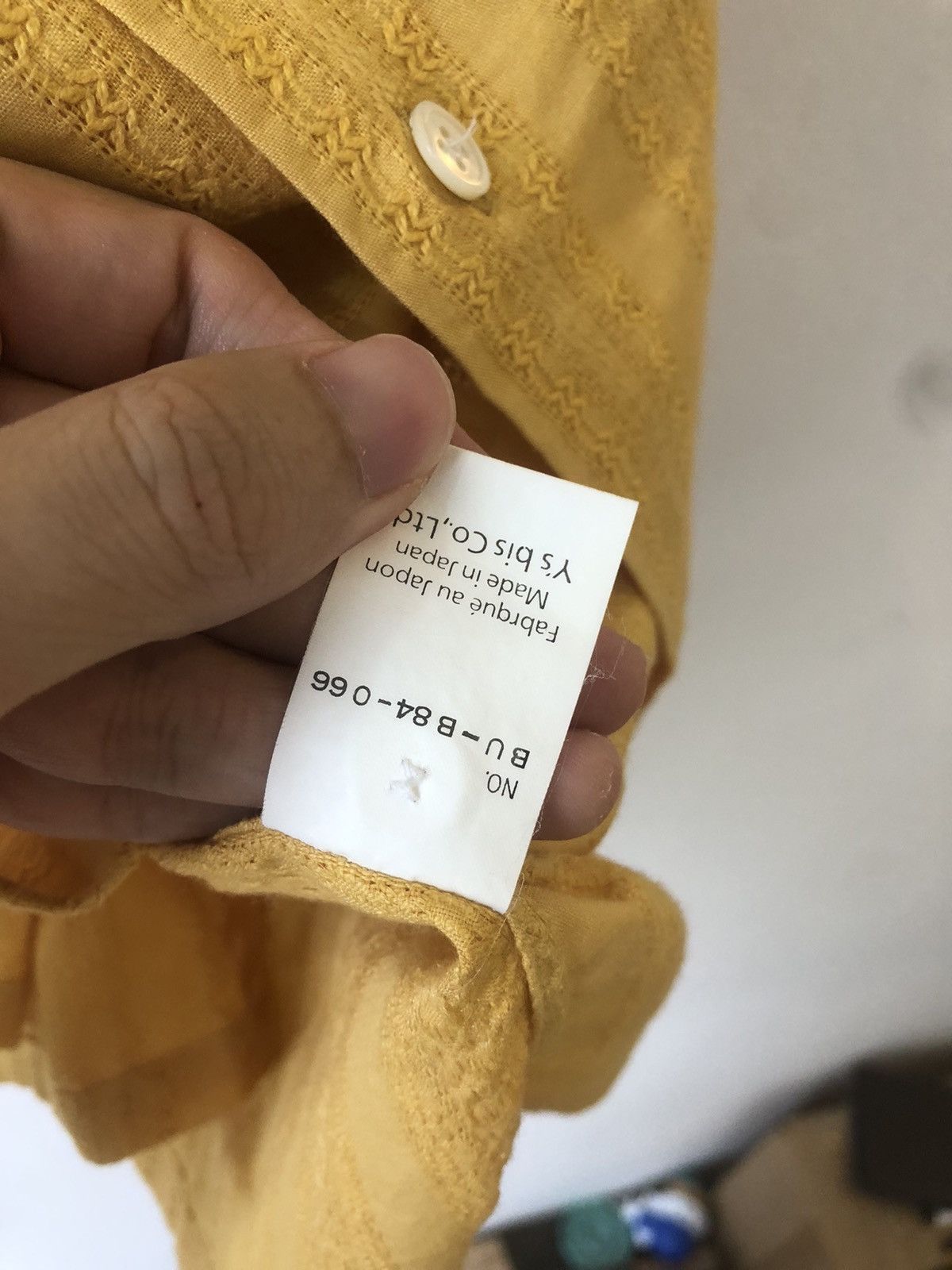 Y's Embroiled mustard camp shirt Size US L / EU 52-54 / 3 - 5 Thumbnail