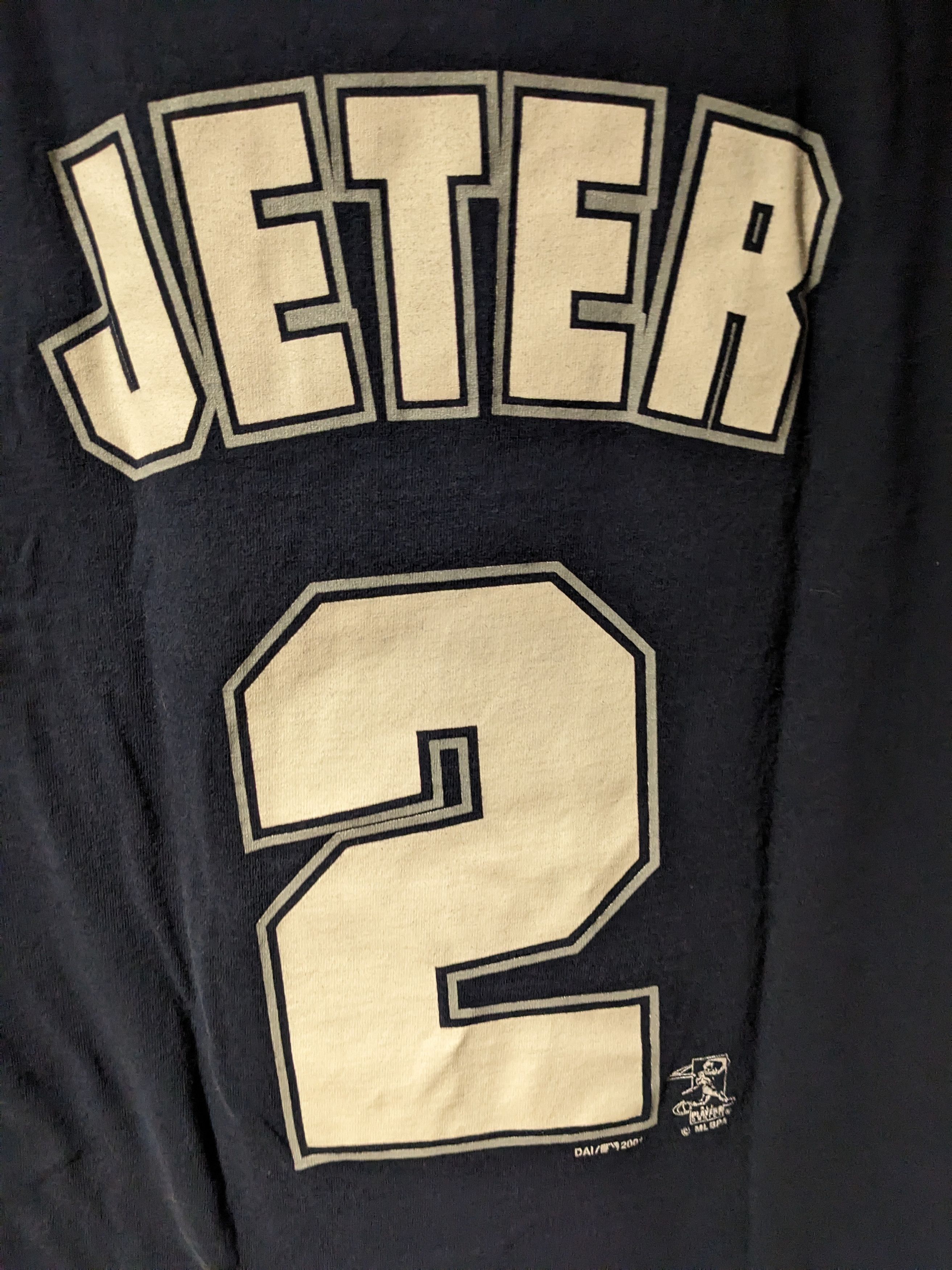 MLB × Vintage Vintage 2001 New York Yankee MLB Baseball Jeter T-Shirt Size US L / EU 52-54 / 3 - 9 Thumbnail
