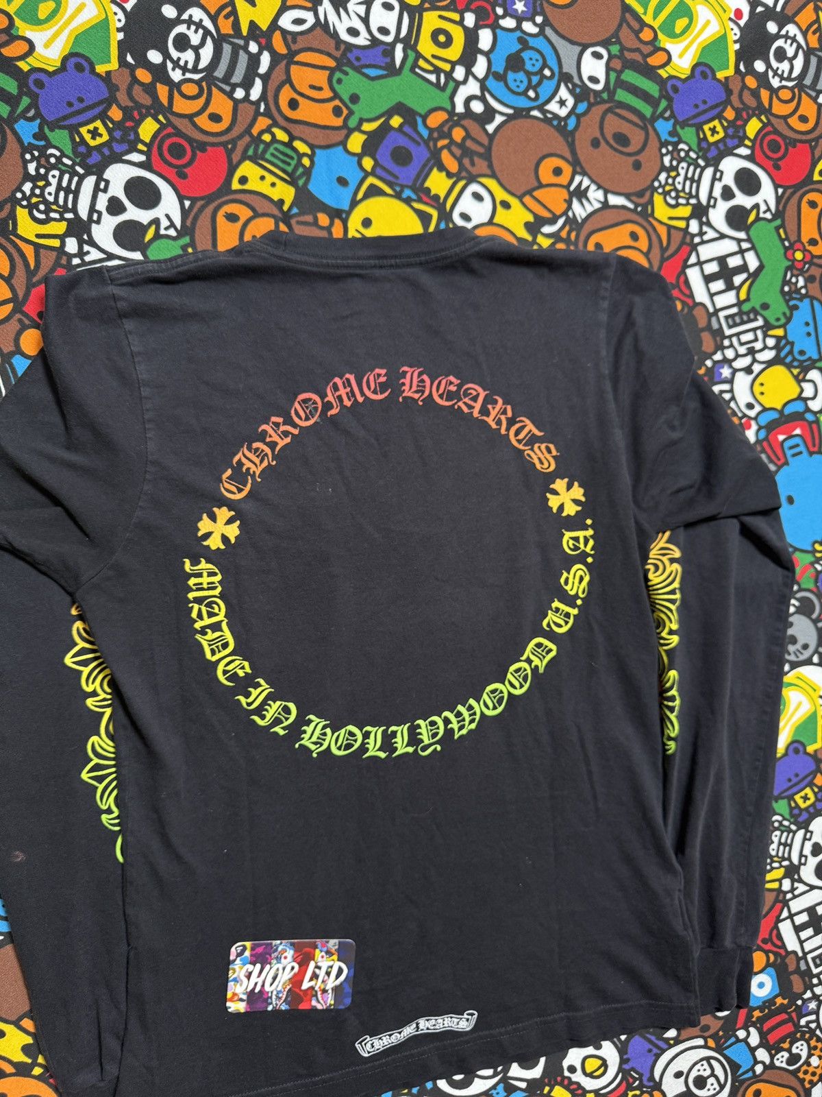 Chrome Hearts Chrome Hearts Black Gradient Floral Logo Long Sleeve Tee Size US XS / EU 42 / 0 - 13 Thumbnail