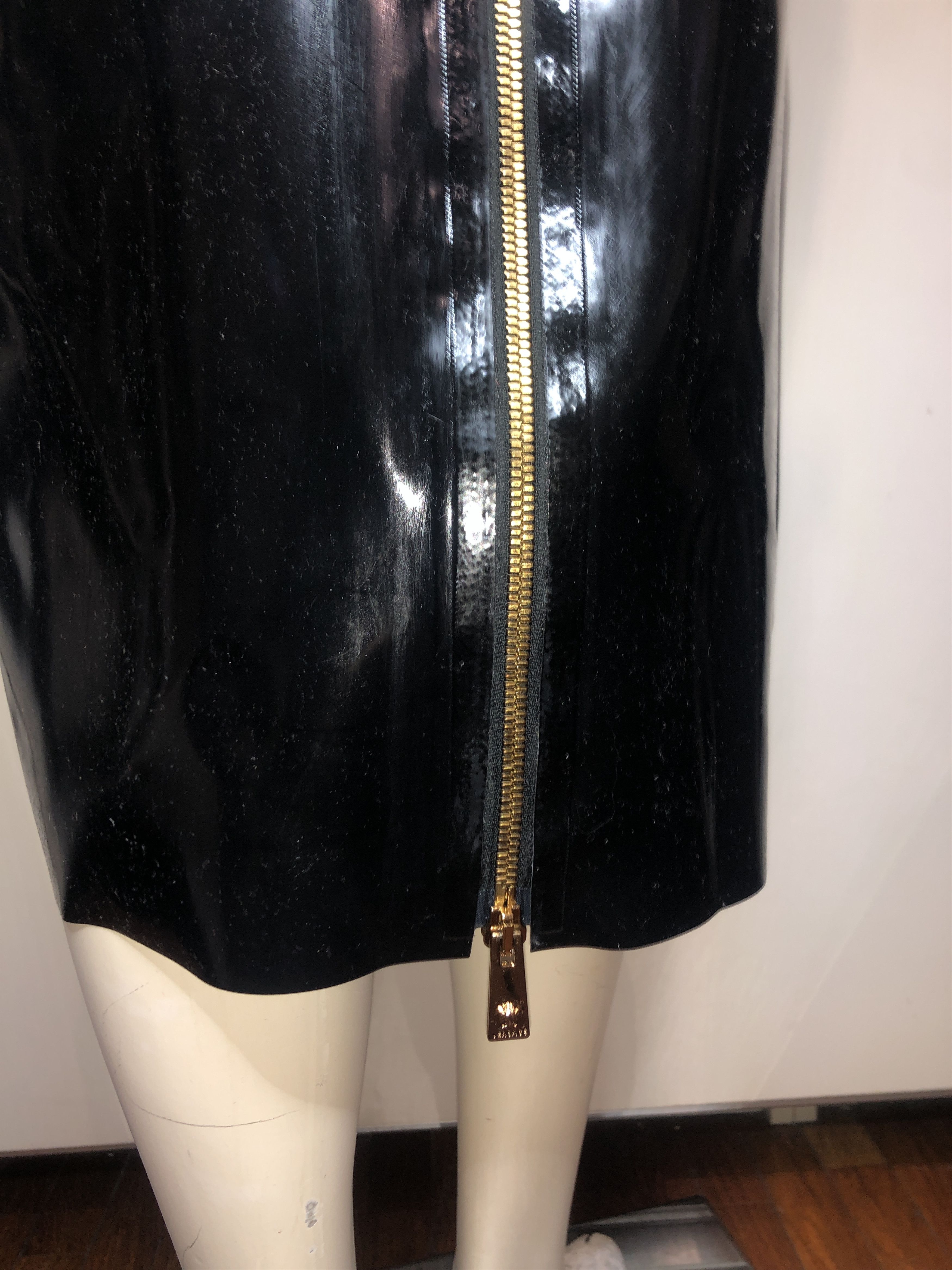 Versace VERSACE Black Latex Dress Size 40 ita Size S / US 4 / IT 40 - 7 Thumbnail
