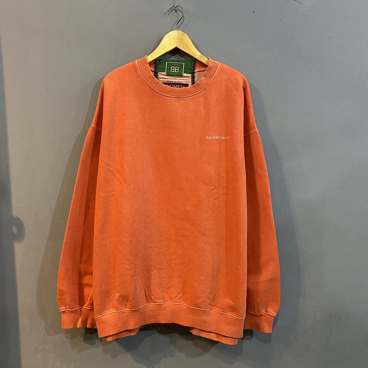 Balenciaga Archive Balenciaga SS18 oversized crewneck | Grailed