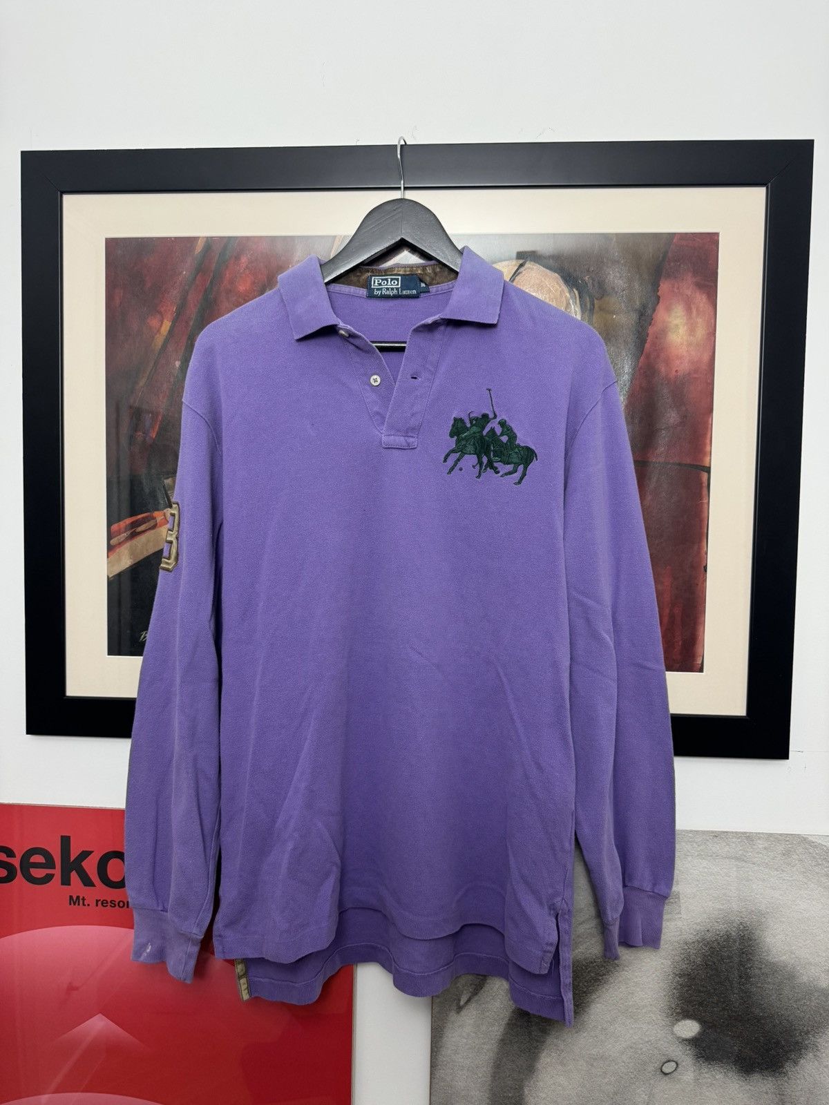Polo Ralph Lauren Rugby Polo Shirt Rare Hype Washed Purple