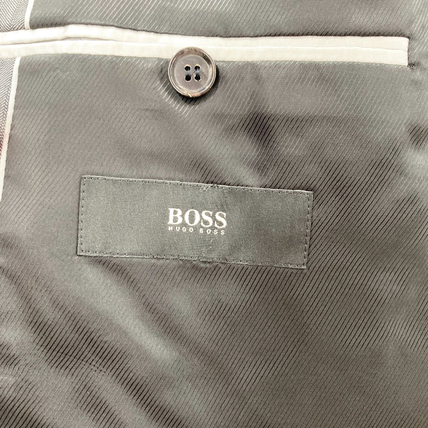 Hugo Boss Hugo Boss Lanificio Tesse Bella Italy Gray Herringbone Blazer 40S 100s Formal Regular Men Blazer Wool Jacket Gray 40 Mens Size 40R - 5 Thumbnail