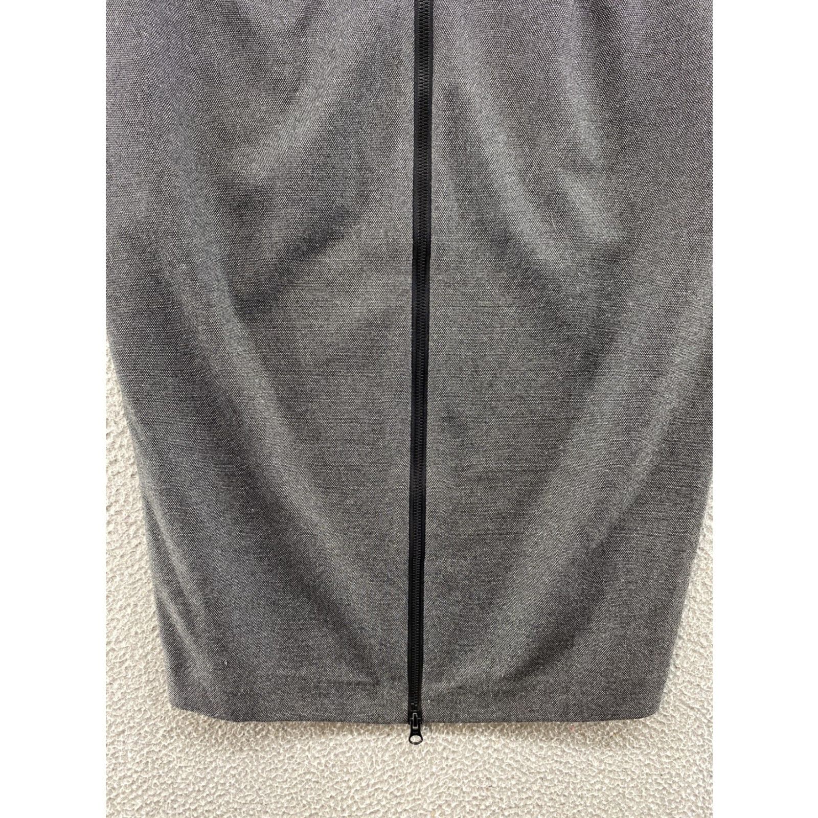 Vintage Lane Bryant Skirt Women’s 14 Midi Pencil Full Zip Glitter Sparkle A-Line Gray Cotton Vintage No Size 36" / US 14 / IT 50 - 7 Thumbnail
