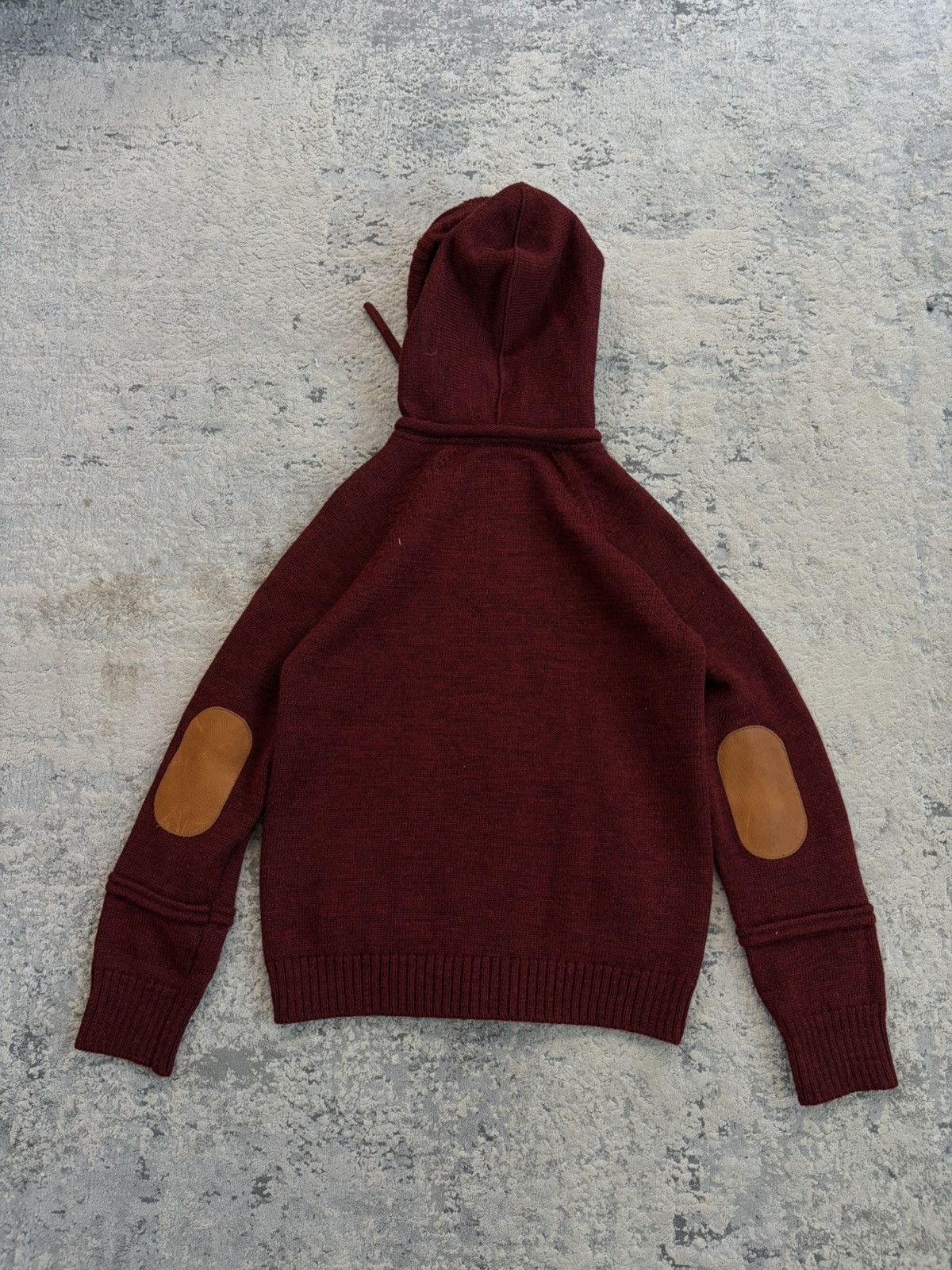 Undercover AW10 Knit Ear Muff Leather Elbow Hoodie Size US M / EU 48-50 / 2 - 7 Thumbnail