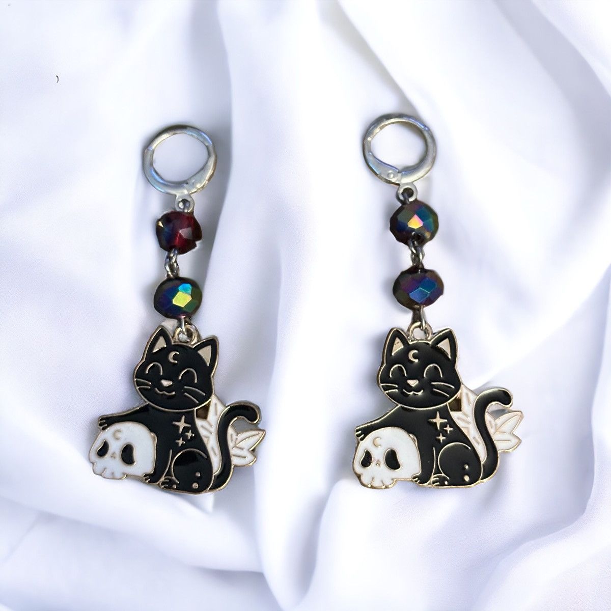 Other Halloween black cat dangle earrings Size ONE SIZE - 1 Thumbnail