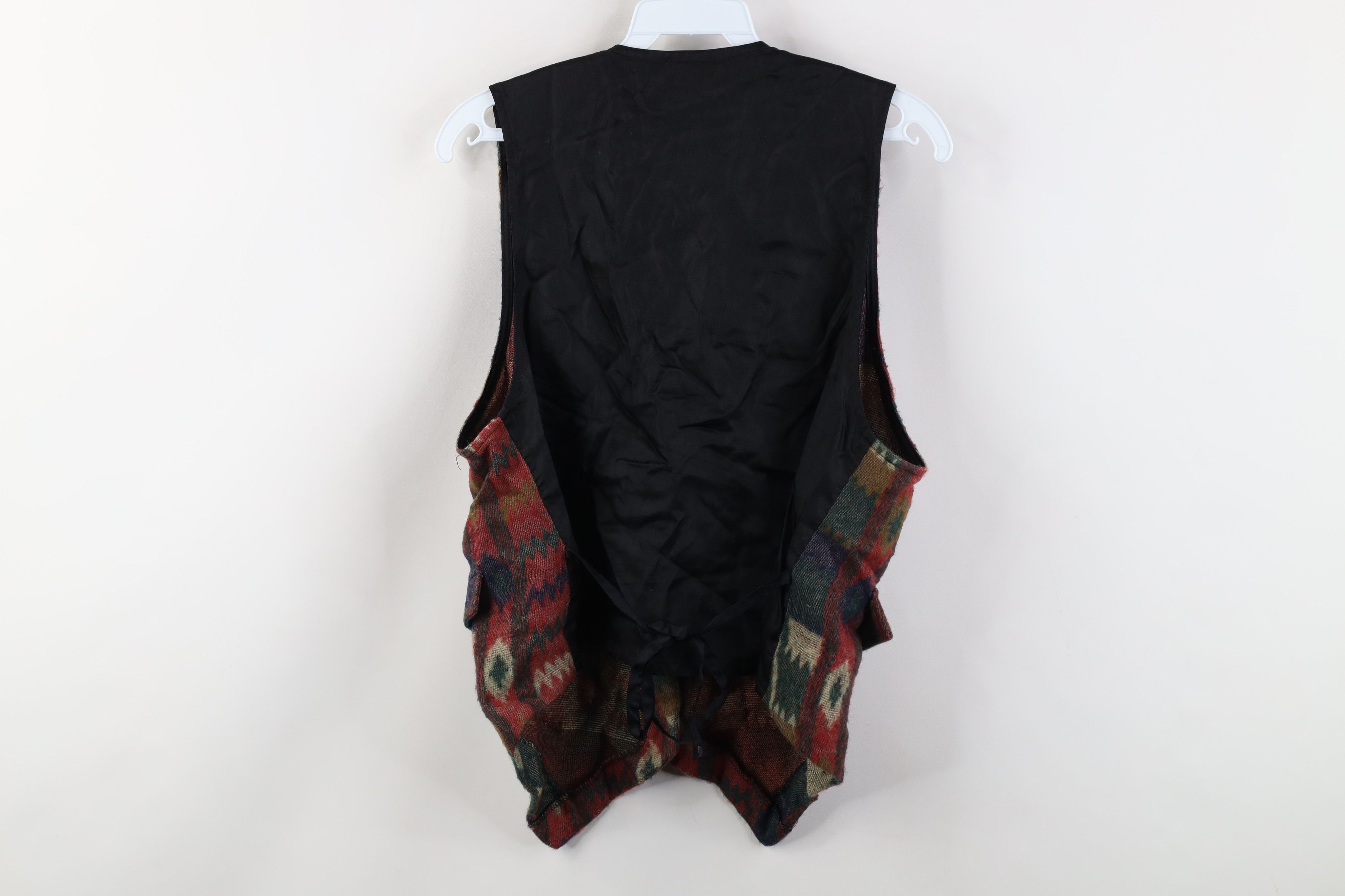 Vintage Vintage 90s Streetwear Southwestern Tie Back Vest Jacket USA Size M / US 6-8 / IT 42-44 - 11 Thumbnail