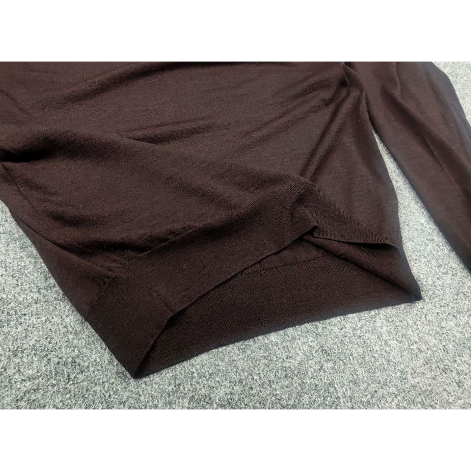 John Smedley John Smedley England Design Wool Sweater Shirt Pullover Long Sleeve V-Neck Brown Mens L Capstone Casual Winter - Size US L / EU 52-54 / 3 - 4 Thumbnail