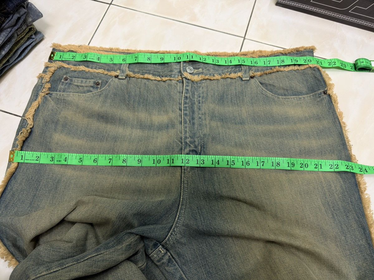 Tornado Mart Livre Claire Mudwash Fur Trim Bootcut Denim Jeans Size US 40 / EU 56 - 15 Thumbnail