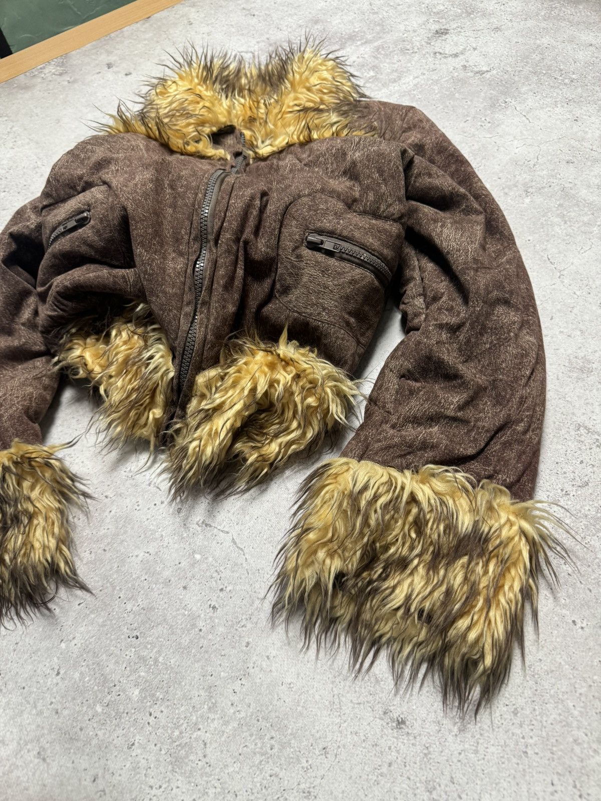 Japanese Brand Vintage Fur Faded Suede LGB Style Jacket Size US S / EU 44-46 / 1 - 4 Thumbnail