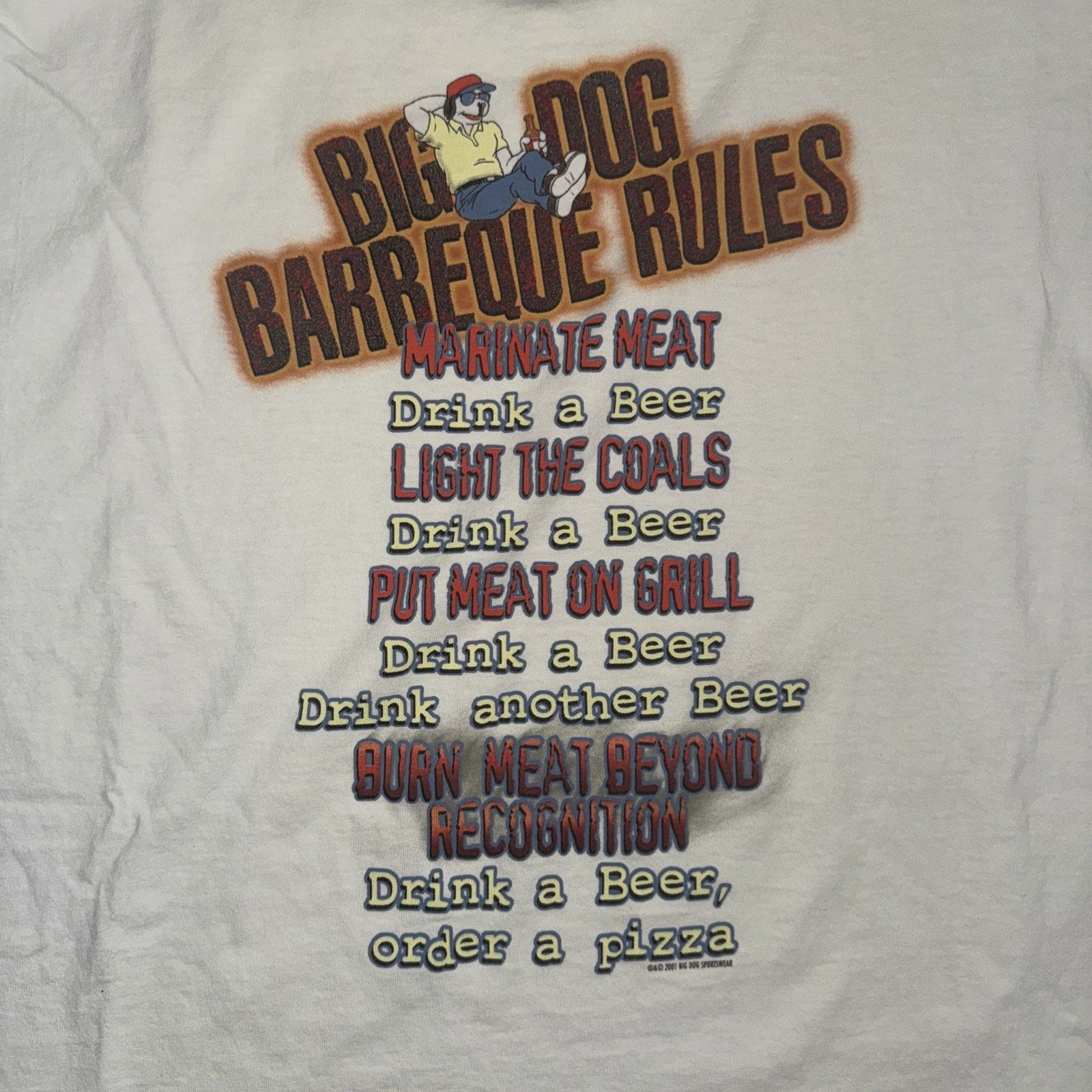 Band Tees × Big Dogs × Vintage Vintage Big Dogs T-Shirt XXL 24x29 White Graphic USA Size US XXL / EU 58 / 5 - 2 Thumbnail
