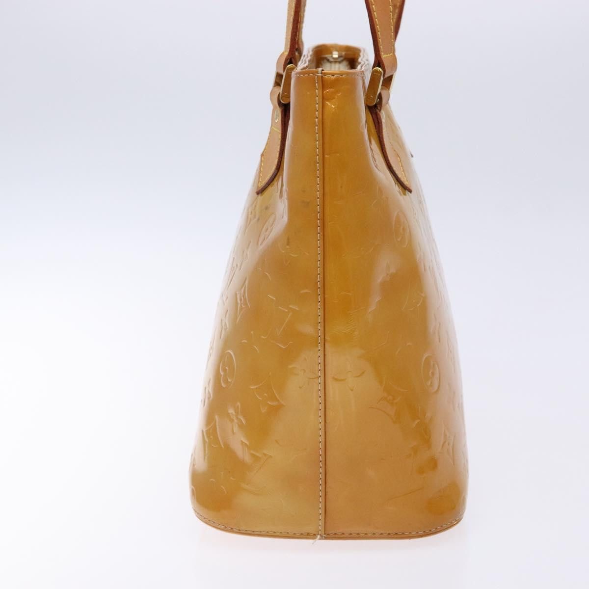 Louis Vuitton LOUIS VUITTON Monogram Vernis Houston Hand Bag Beige M91004 Size ONE SIZE - 4 Thumbnail