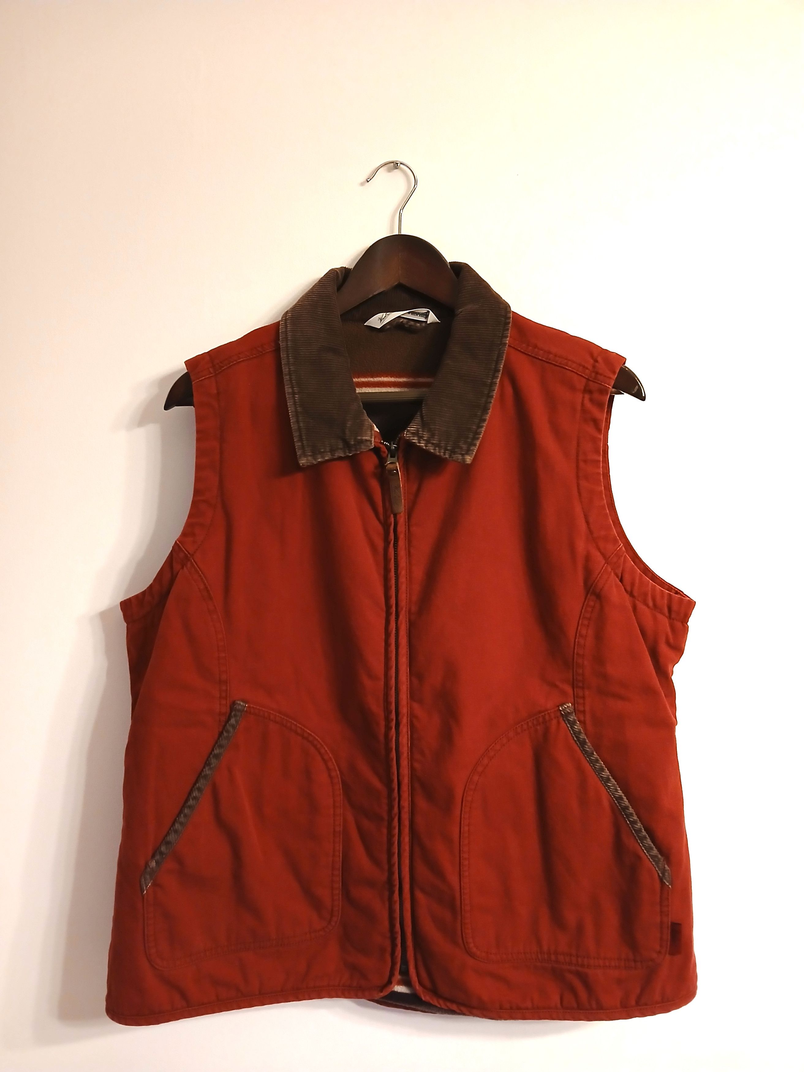 Woolrich Woolen Mills Vintage Woolrich Red Blanket Lined Vest Size US XL / EU 56 / 4 - 1 Thumbnail