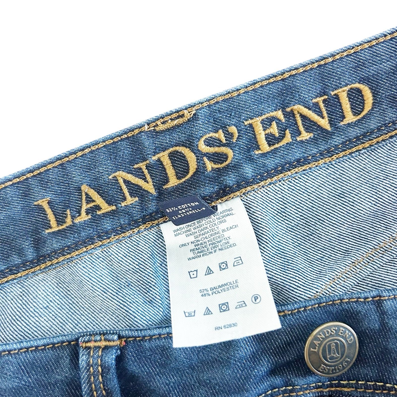 Lands' End Lands End Straight Leg Jeans Sz 6 Size 28" / US 6 / IT 42 - 3 Thumbnail