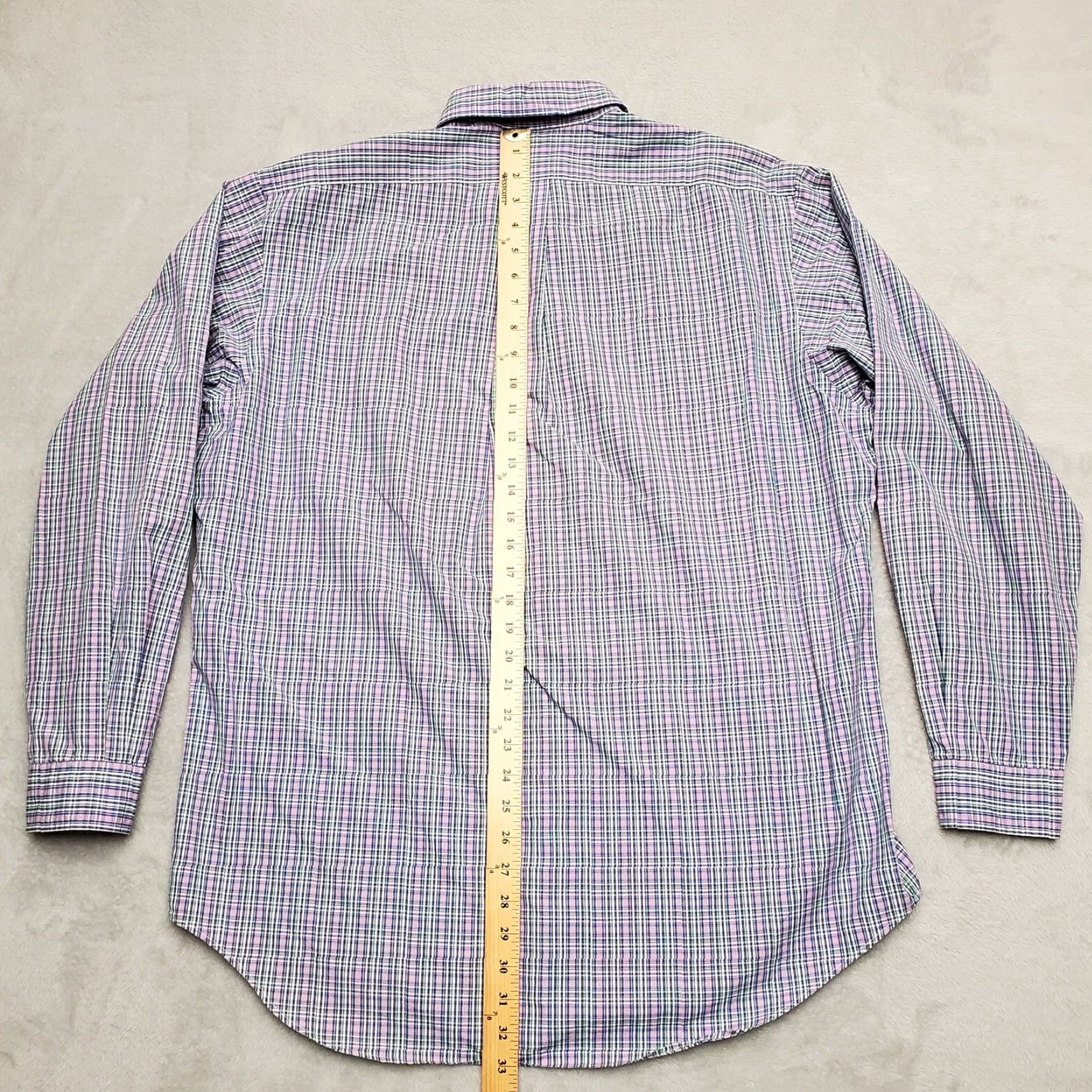 Ralph Lauren Ralph Lauren Shirt Men Large Lavender Green Plaid Button-Down Casual Pony Classic Fit Size US L / EU 52-54 / 3 - 7 Thumbnail