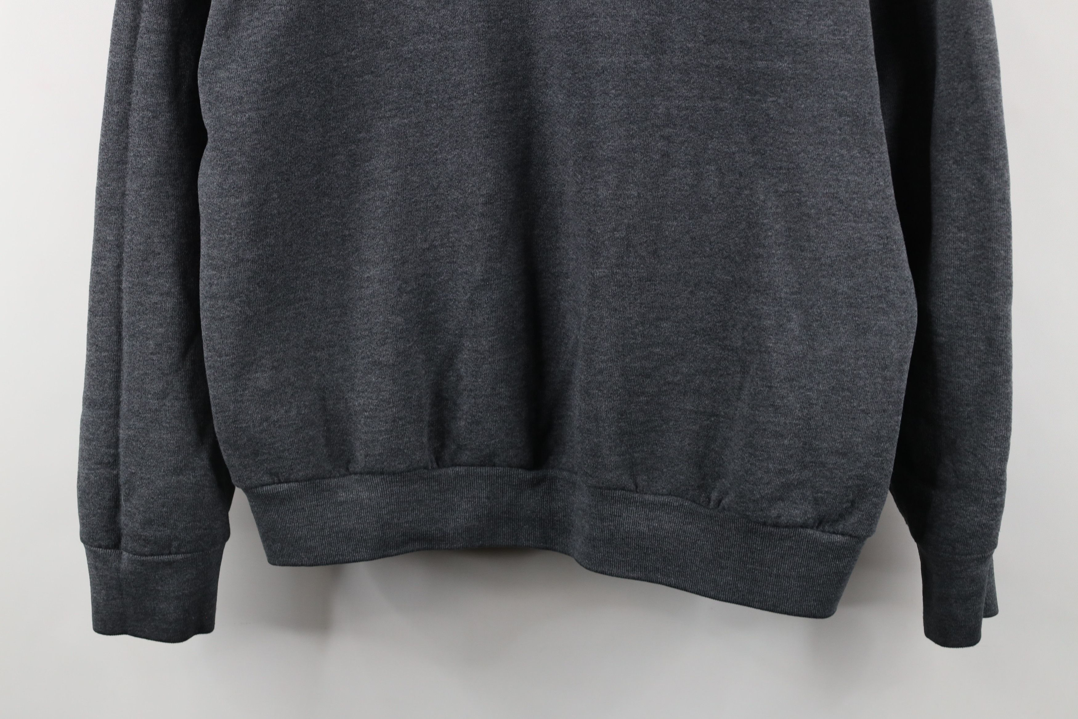 Vintage Vintage 90s Streetwear Crewneck Sweatshirt Heather Gray USA Size L / US 10 / IT 46 - 3 Thumbnail