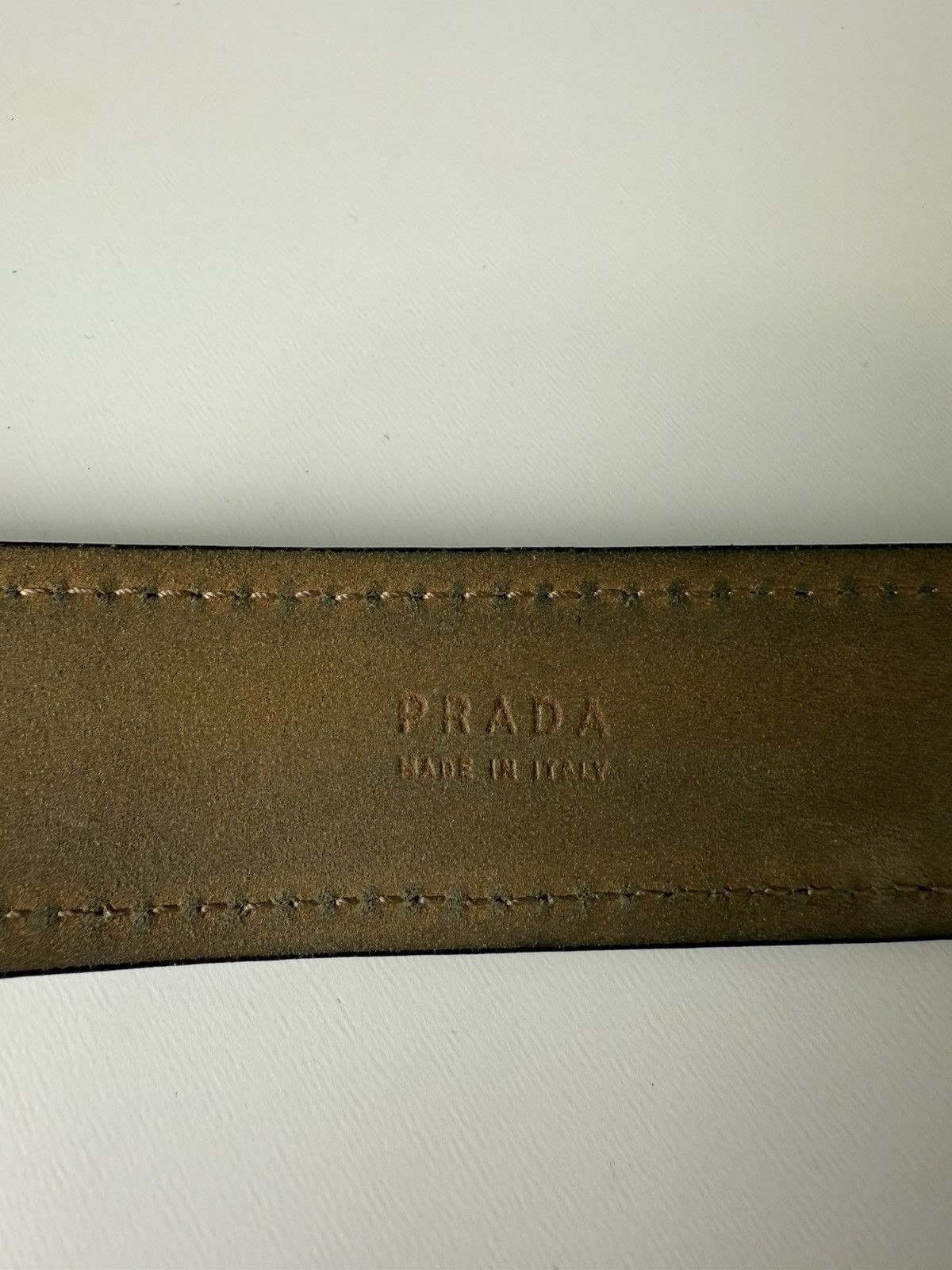 Prada Prada Belt Leather Black Size ONE SIZE - 16 Thumbnail