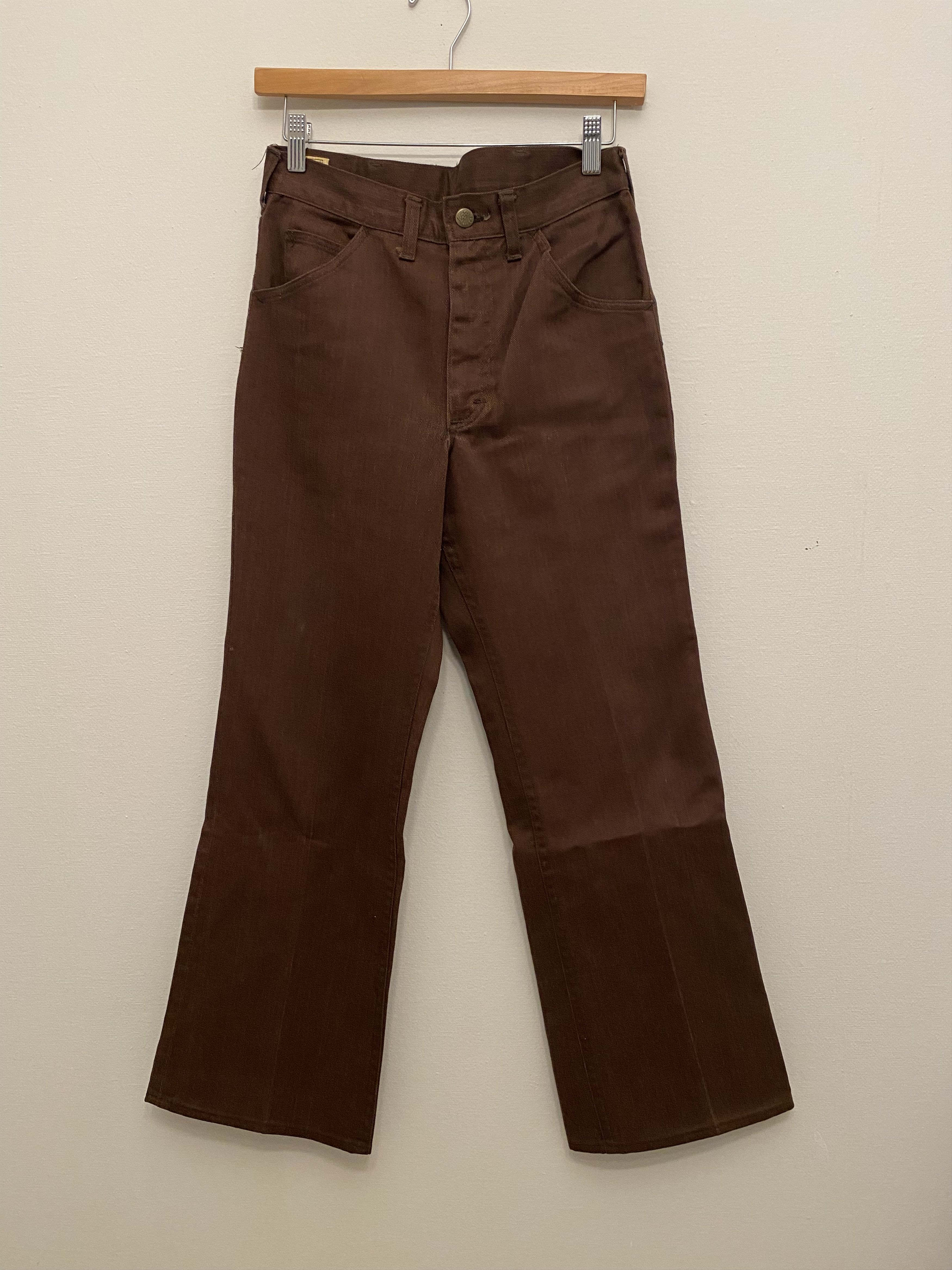 Lee Vintage Made in USA Lee Brown Flare Denim Bootcut Jeans Size US 28 / EU 44 - 1 Thumbnail