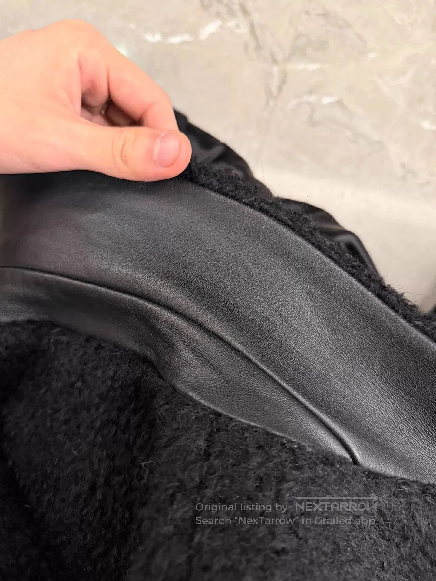 Saint Laurent Paris Black Textured Double. Size US S / EU 44-46 / 1 - 6 Thumbnail